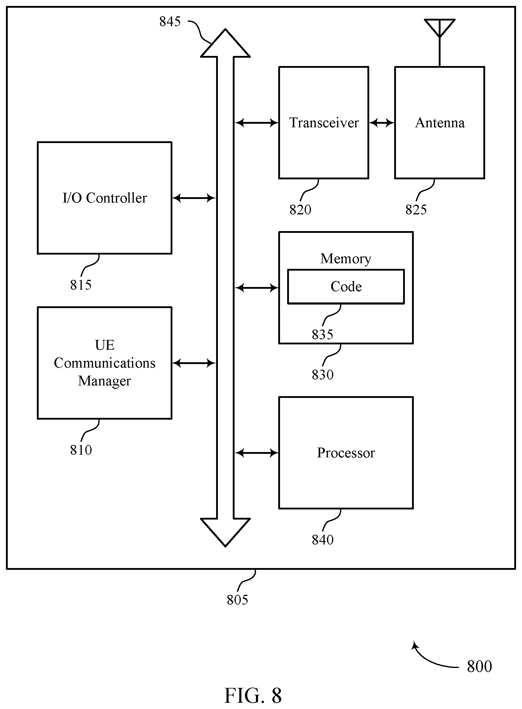 Patent US12375203 Figure 8 – Transport block size determination for sidelink communications
