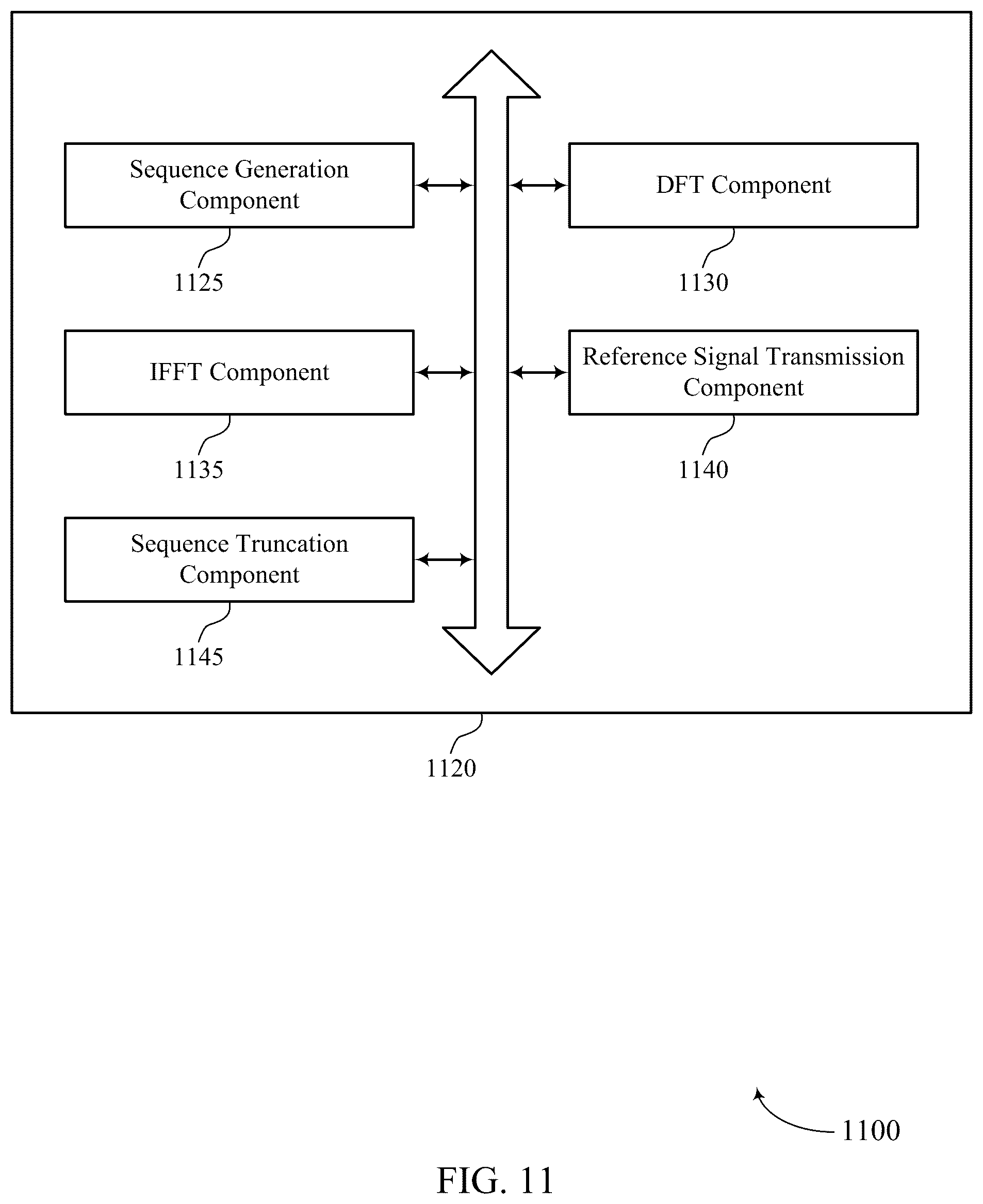Patent US12375237 Figure 11 – Reference signal design for zero-tail orthogonal frequency division multiplexing communications