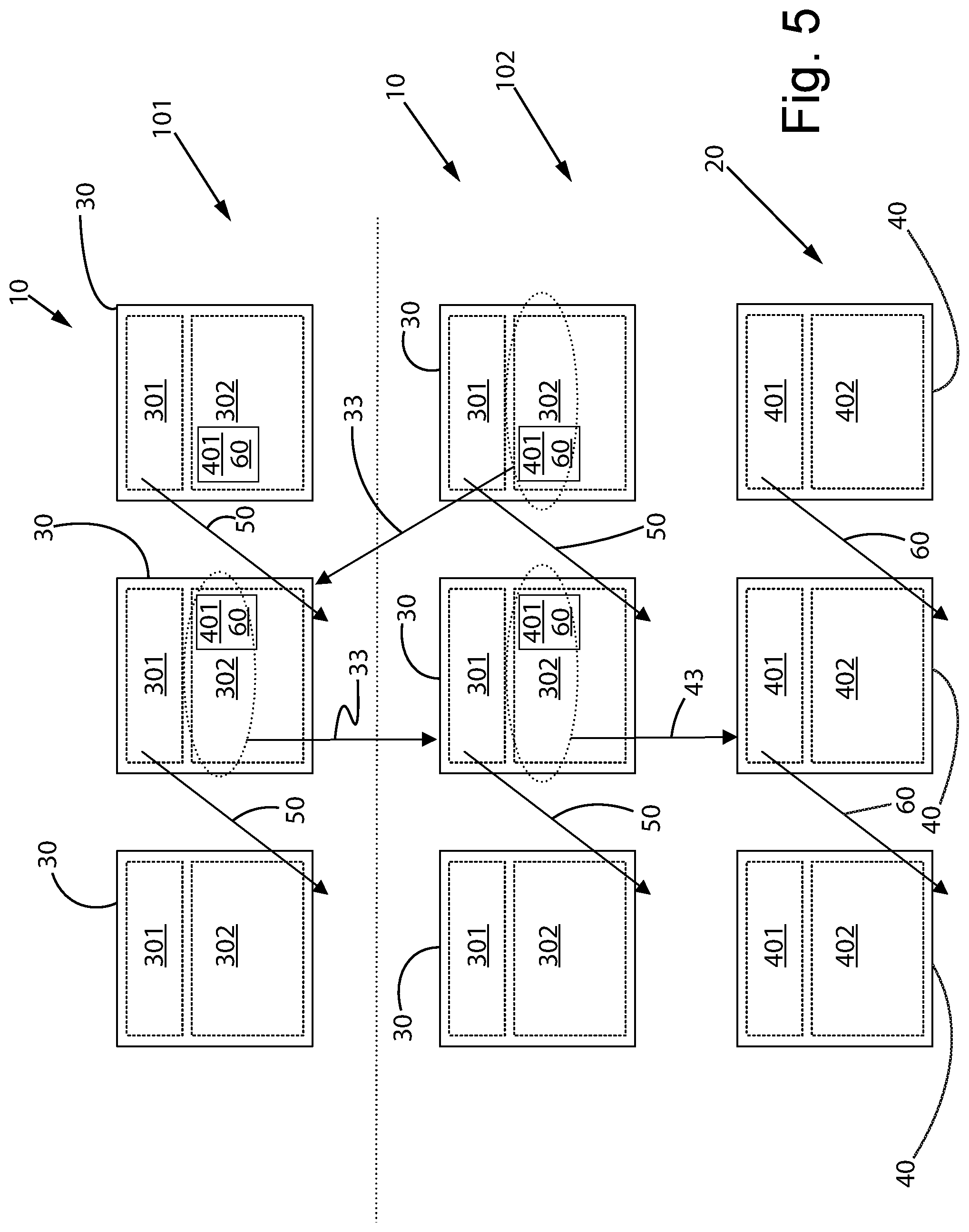 Patent US12375297 Figure 5 – Distributed cryptographic system to archive data comprising a multiplicity of autonomous sets of blockchains