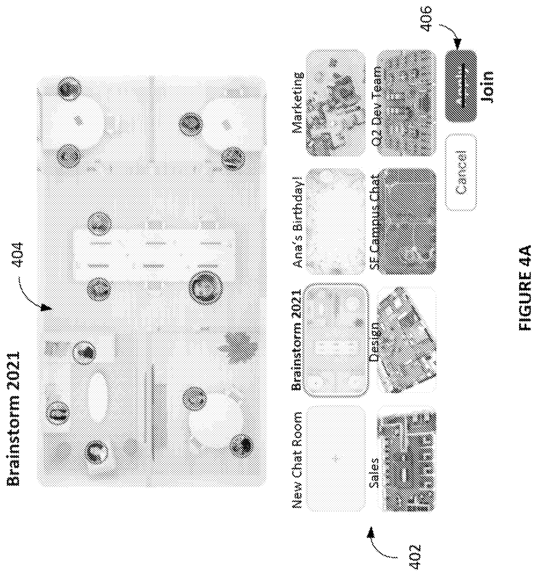 Patent US12375312 Figure 12 – Spatial chat