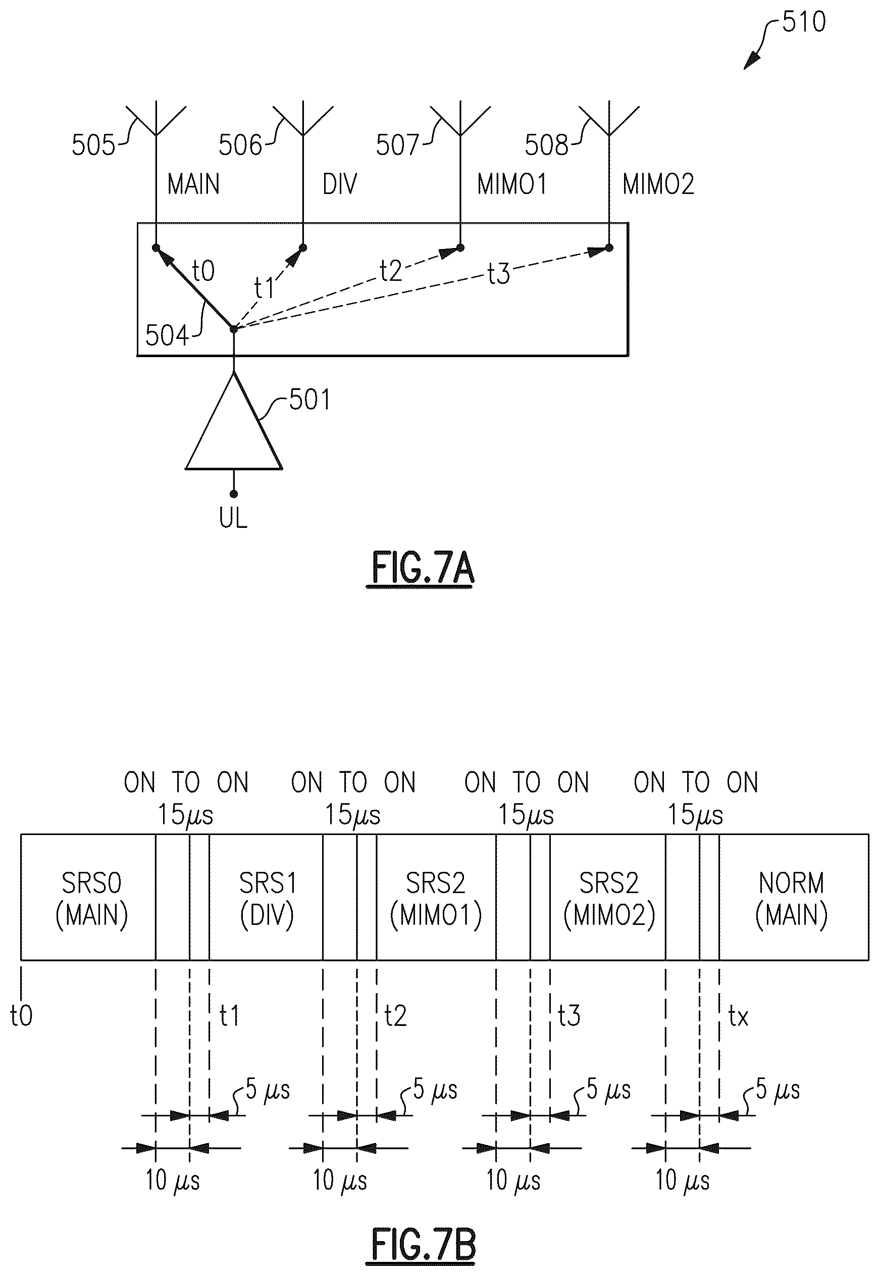 Patent US12375333 Figure 11 – Sounding reference signal switching system