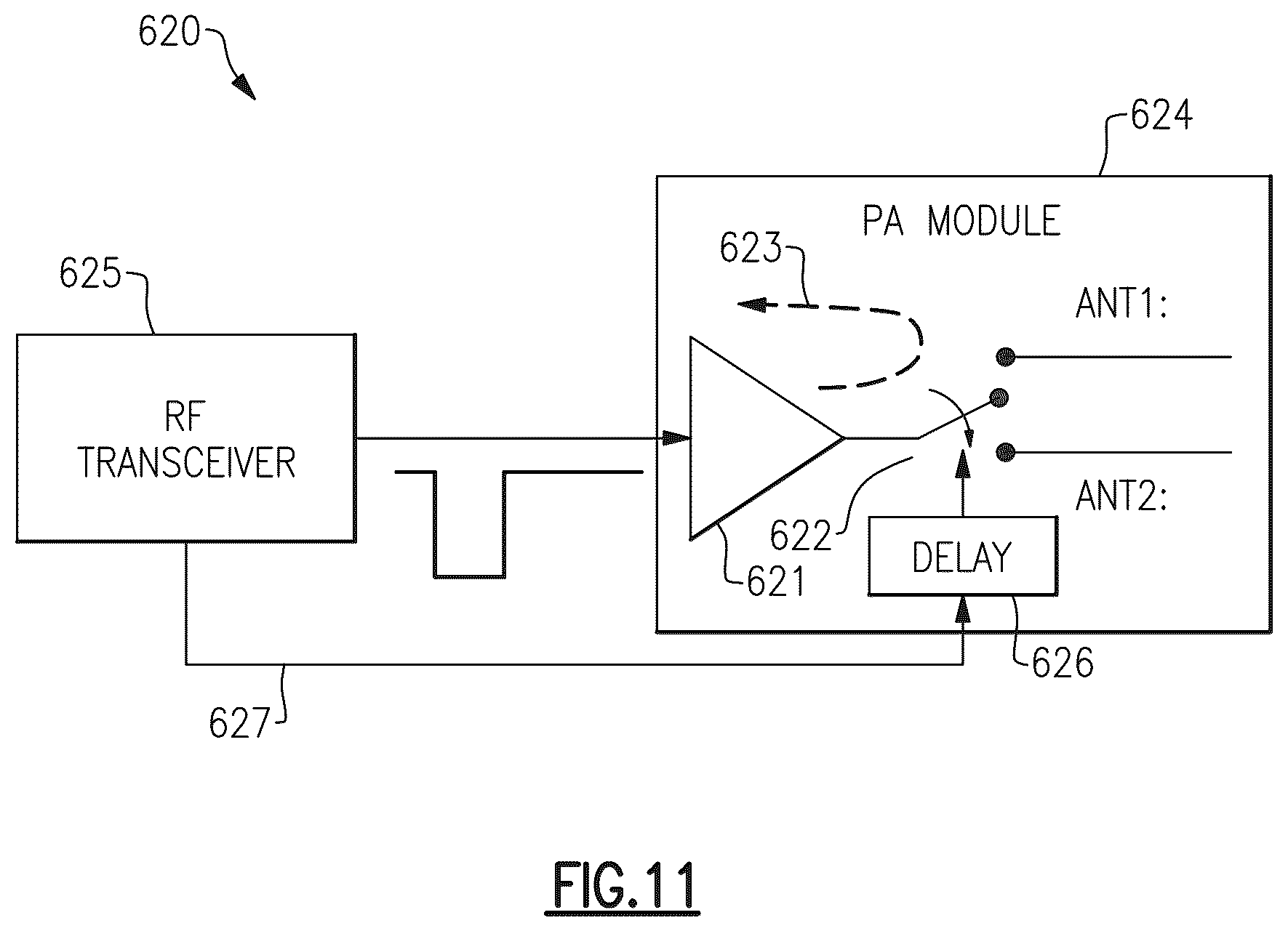 Patent US12375333 Figure 15 – Sounding reference signal switching system