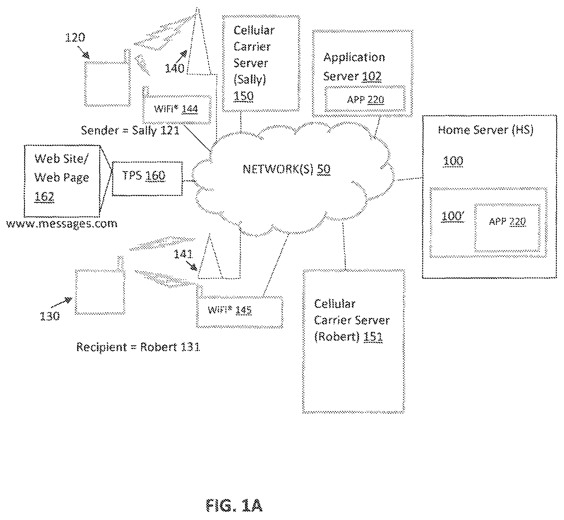 Patent US12375434 Figure 1 – Method and system for providing messages in graphics