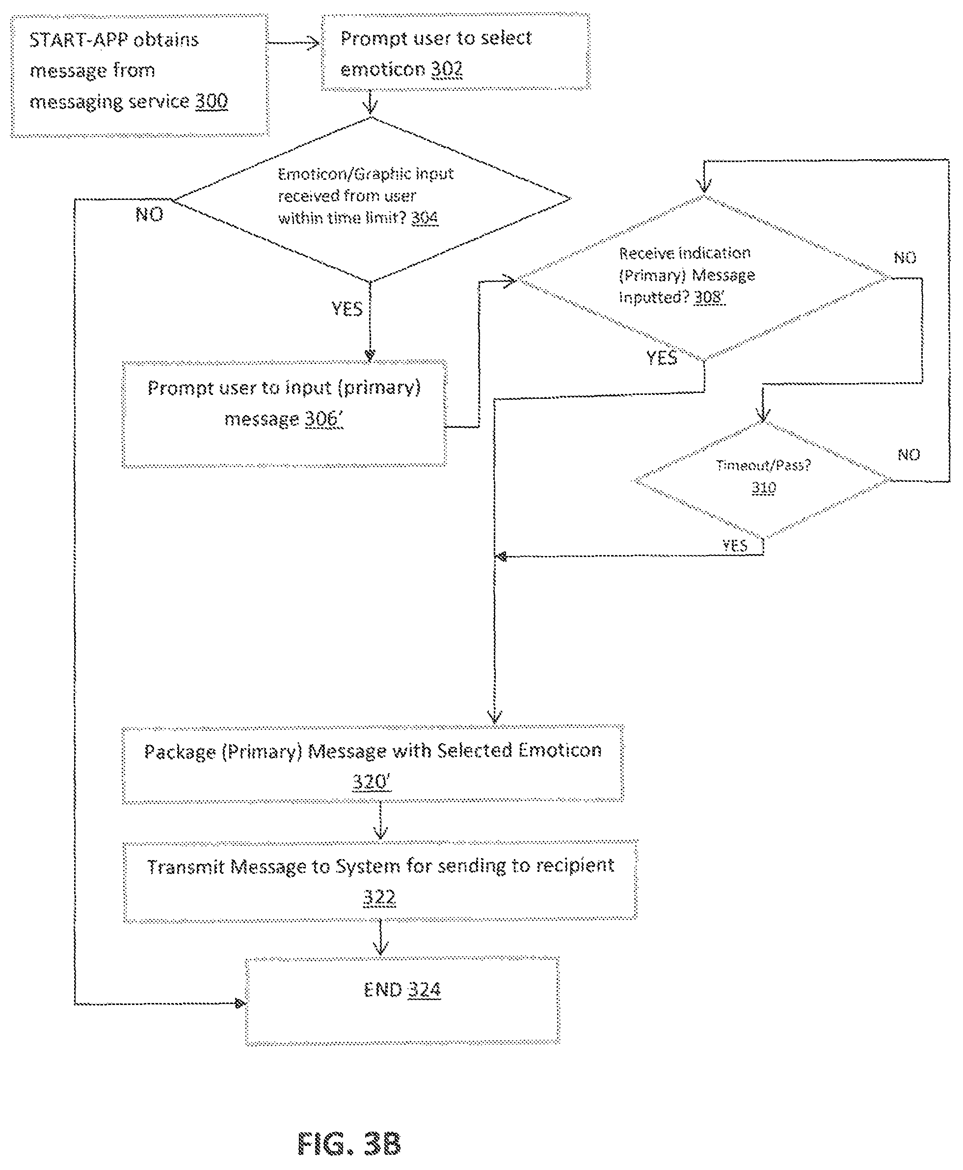 Patent US12375434 Figure 5 – Method and system for providing messages in graphics