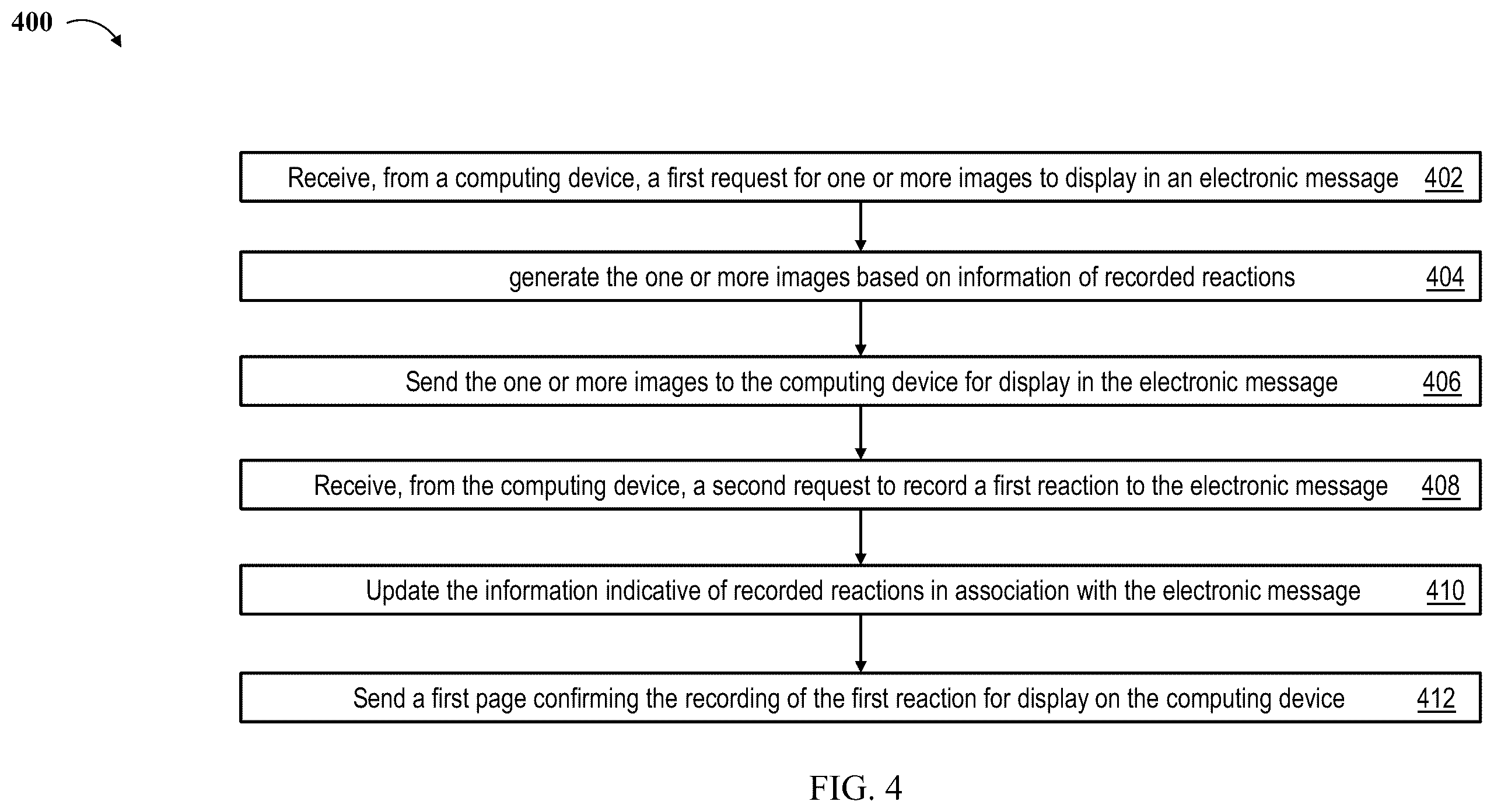 Patent US12375435 Figure 5 – Systems and methods for incorporating dynamic reactions into e-mail communications