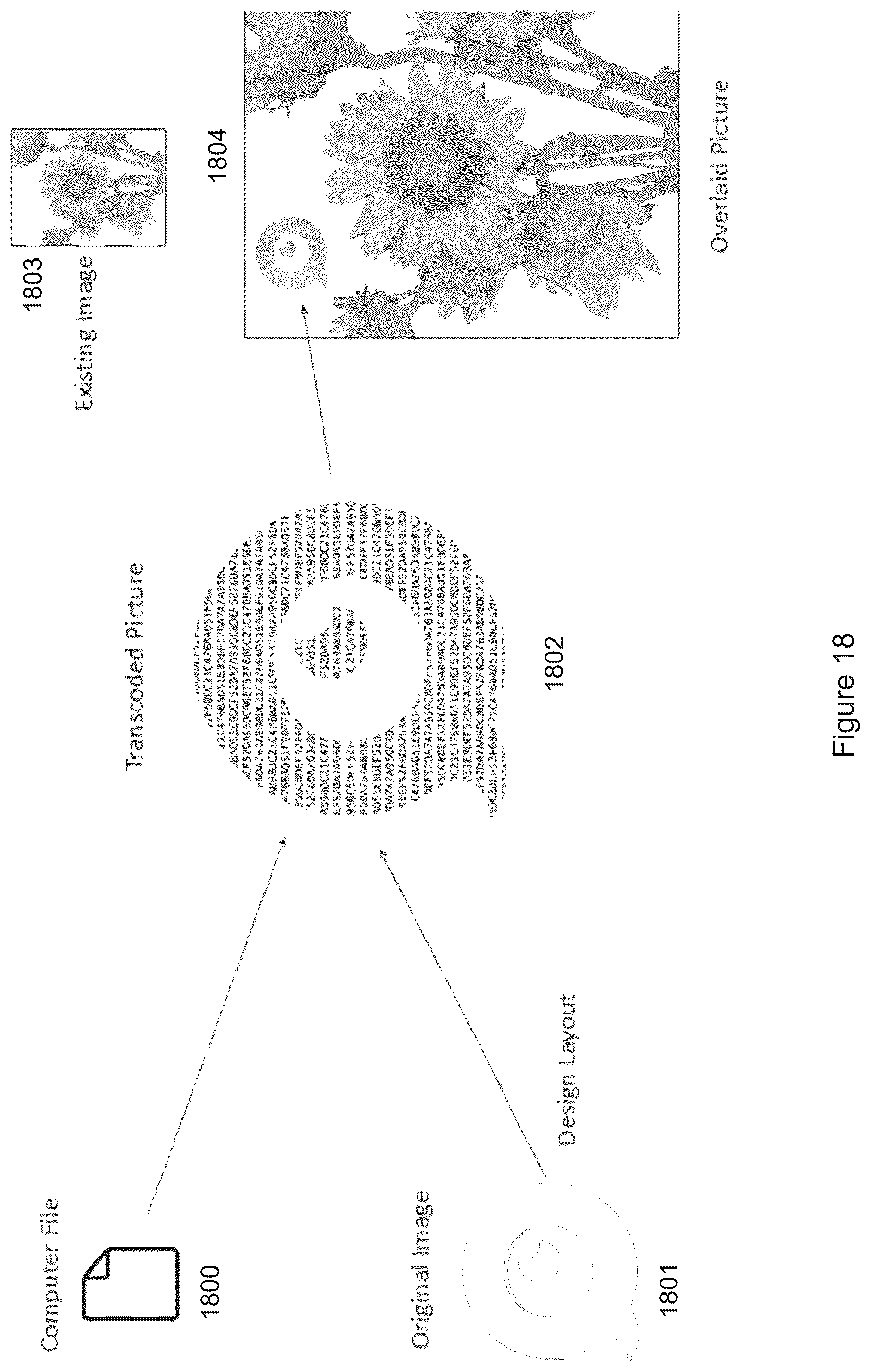 Patent US12375459 Figure 19 – Systems, methods, and applications for transcoding data into media files