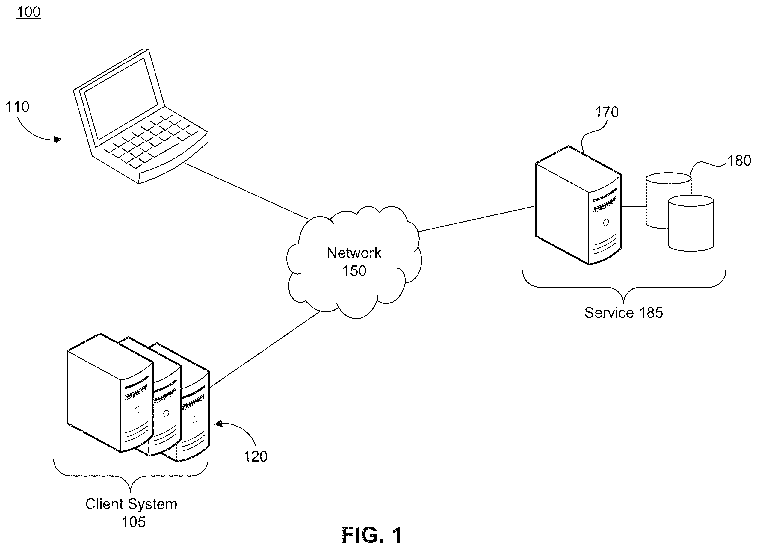 Patent US12375489 Figure 1 – System and method for multi-factor authentication