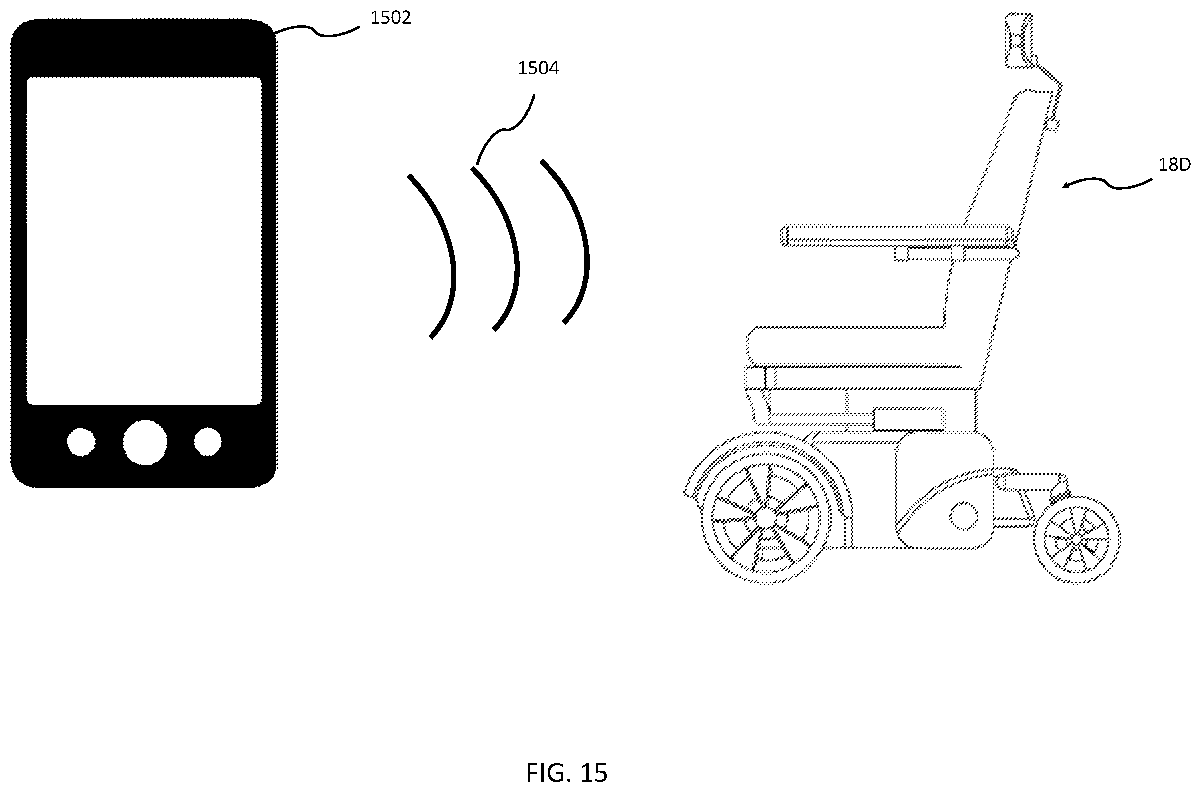 Patent US12375490 Figure 15 – Systems and methods for a secure tipping notification for a motorized mobile chair