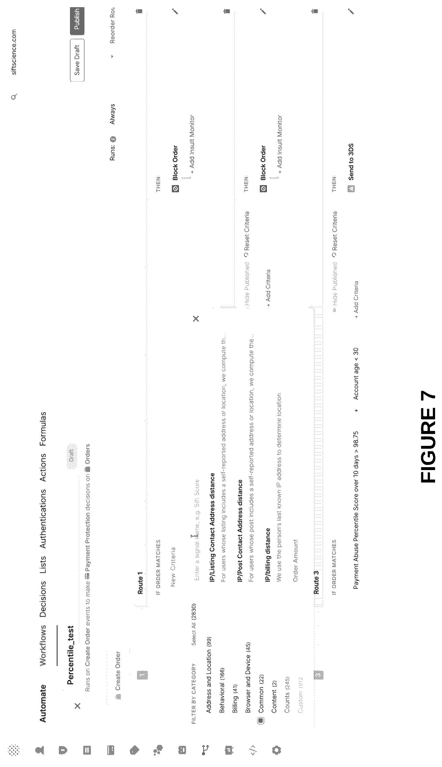 Patent US12375500 Figure 7 – Systems and methods for digital threat assessment and mitigation using t-digest score distribution representations and percentile-based threat scoring in a digital threat mitigation platform
