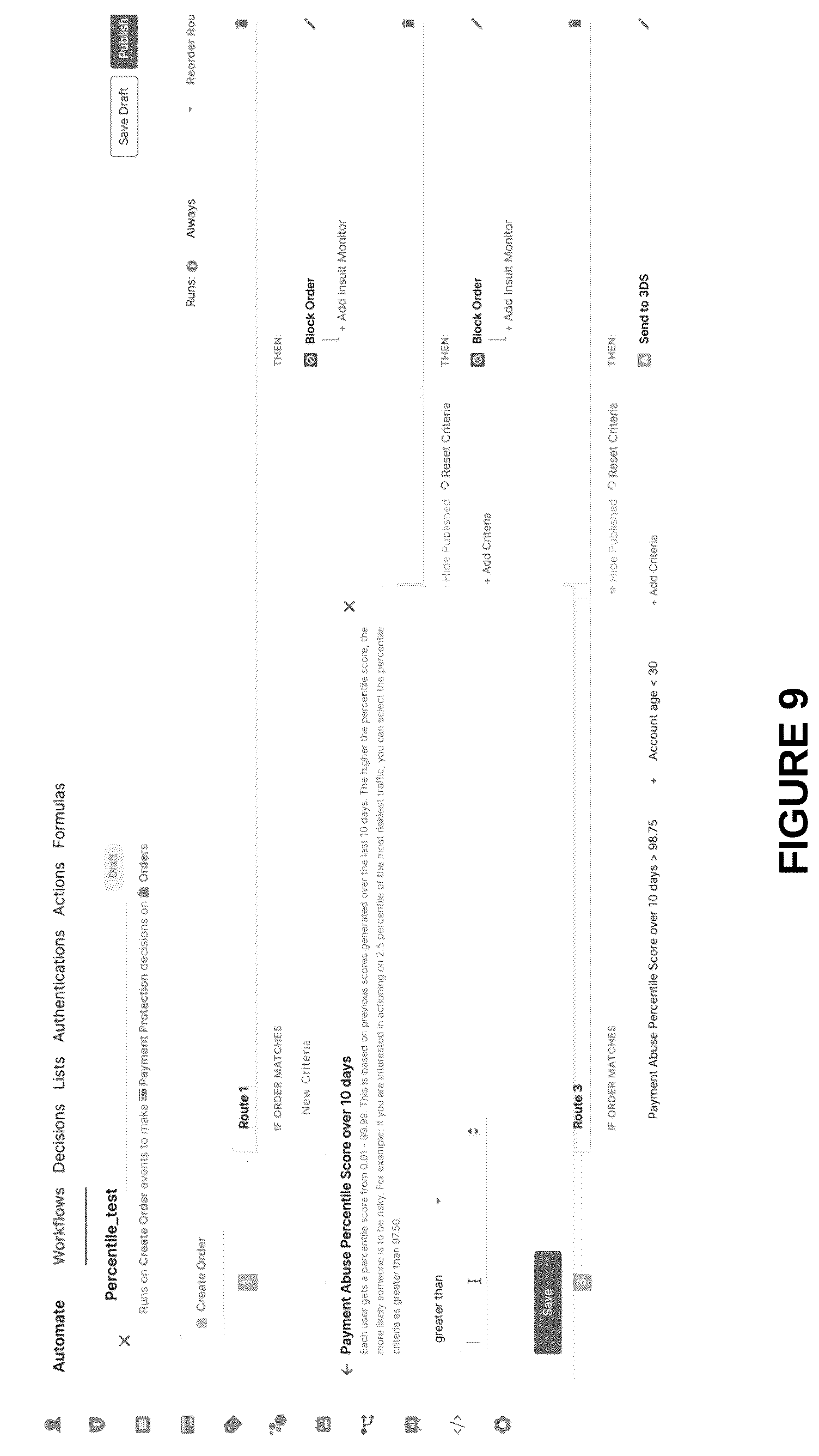 Patent US12375500 Figure 9 – Systems and methods for digital threat assessment and mitigation using t-digest score distribution representations and percentile-based threat scoring in a digital threat mitigation platform