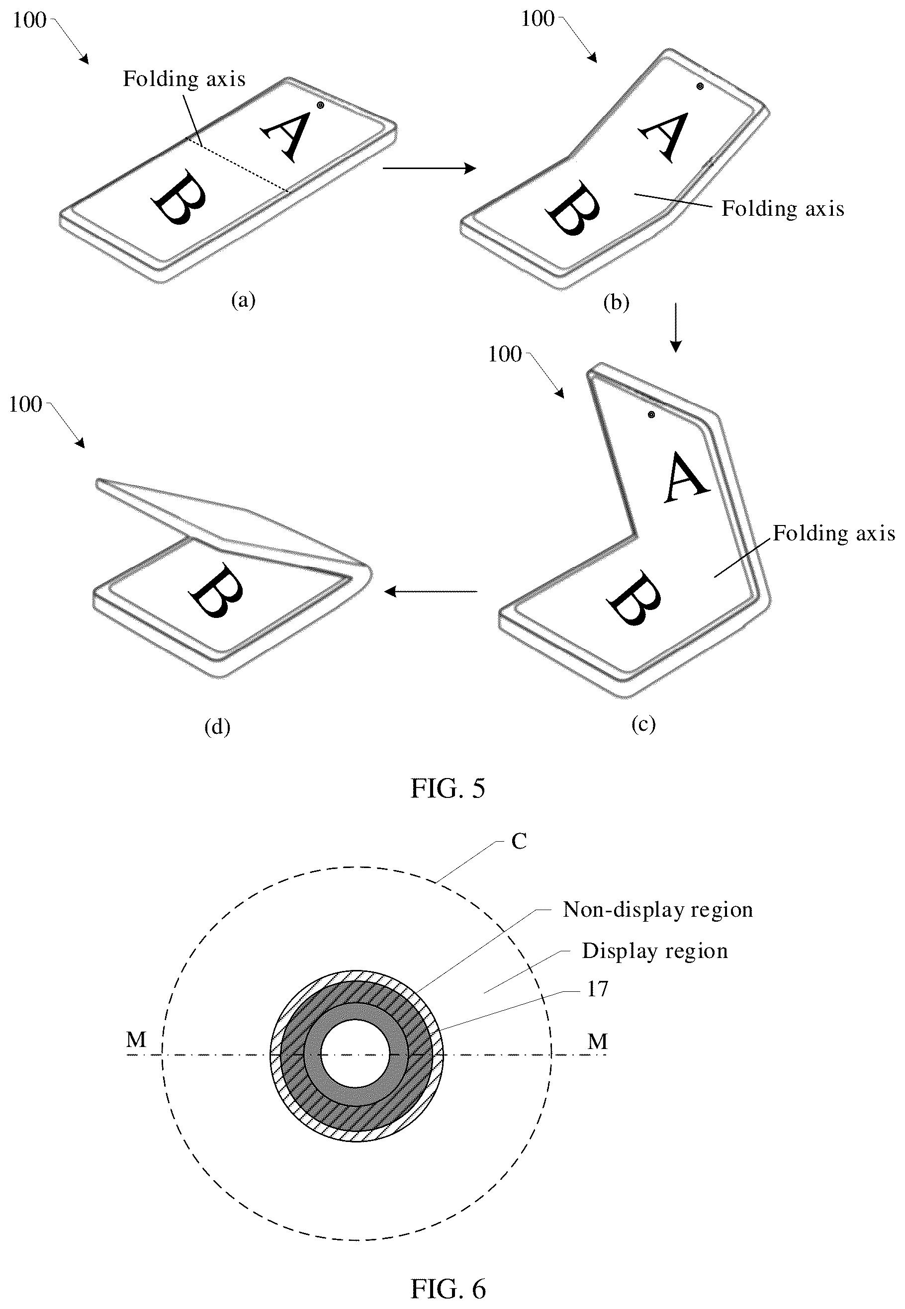 Patent US12375591 Figure 5 – Electronic device with foldable screen and control method