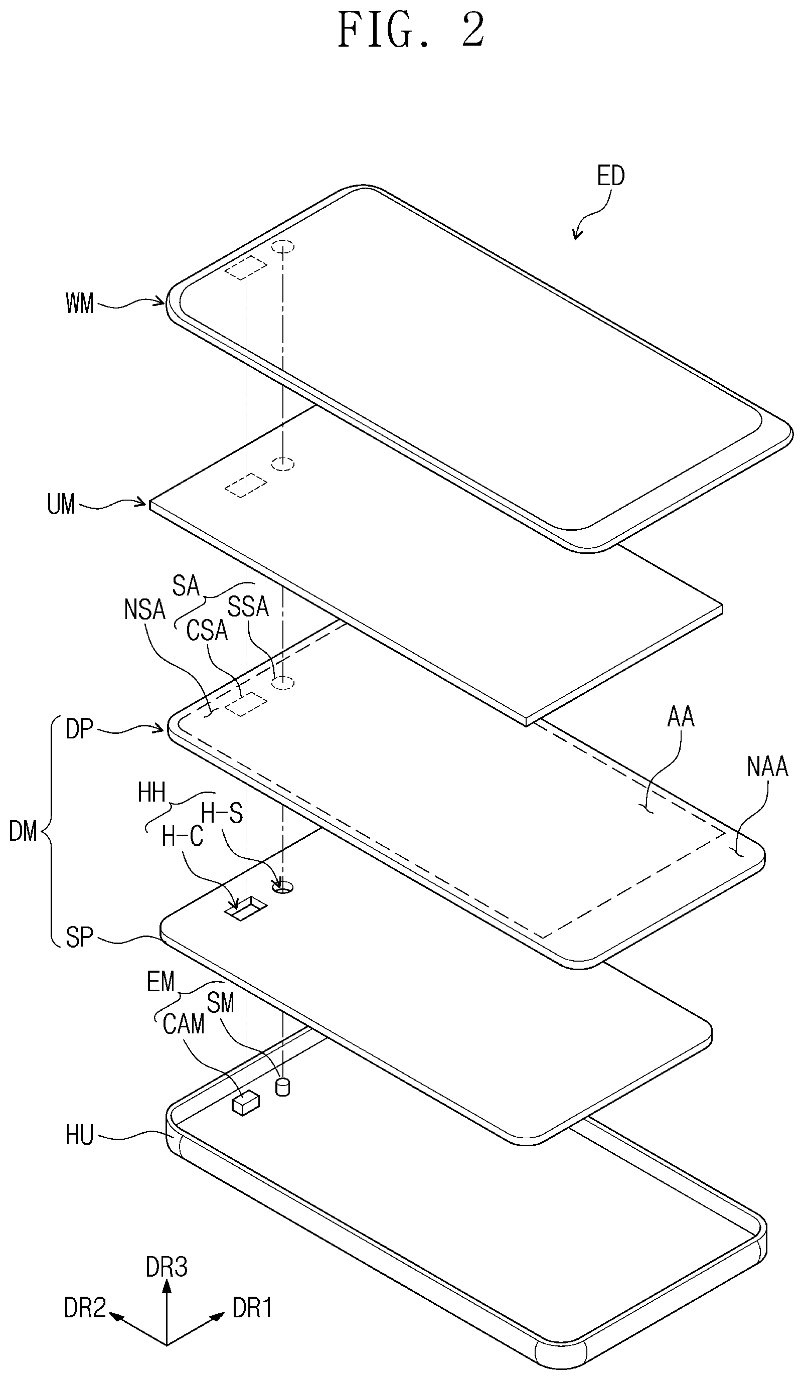 Patent US12375597 Figure 2 – Electronic device and method of providing the same