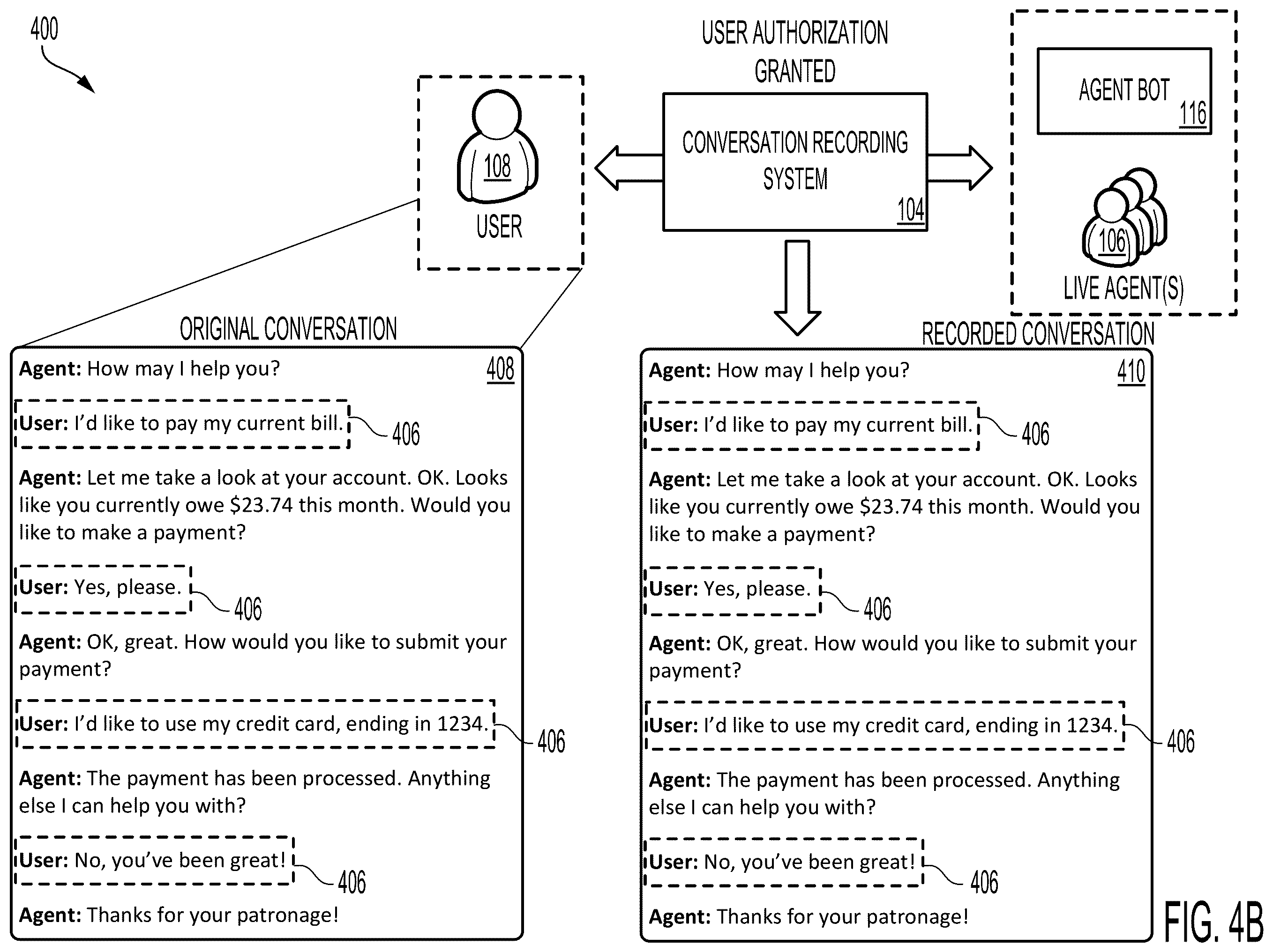 Patent US12375605 Figure 5 – Automated systems for communications analysis according to recording restrictions