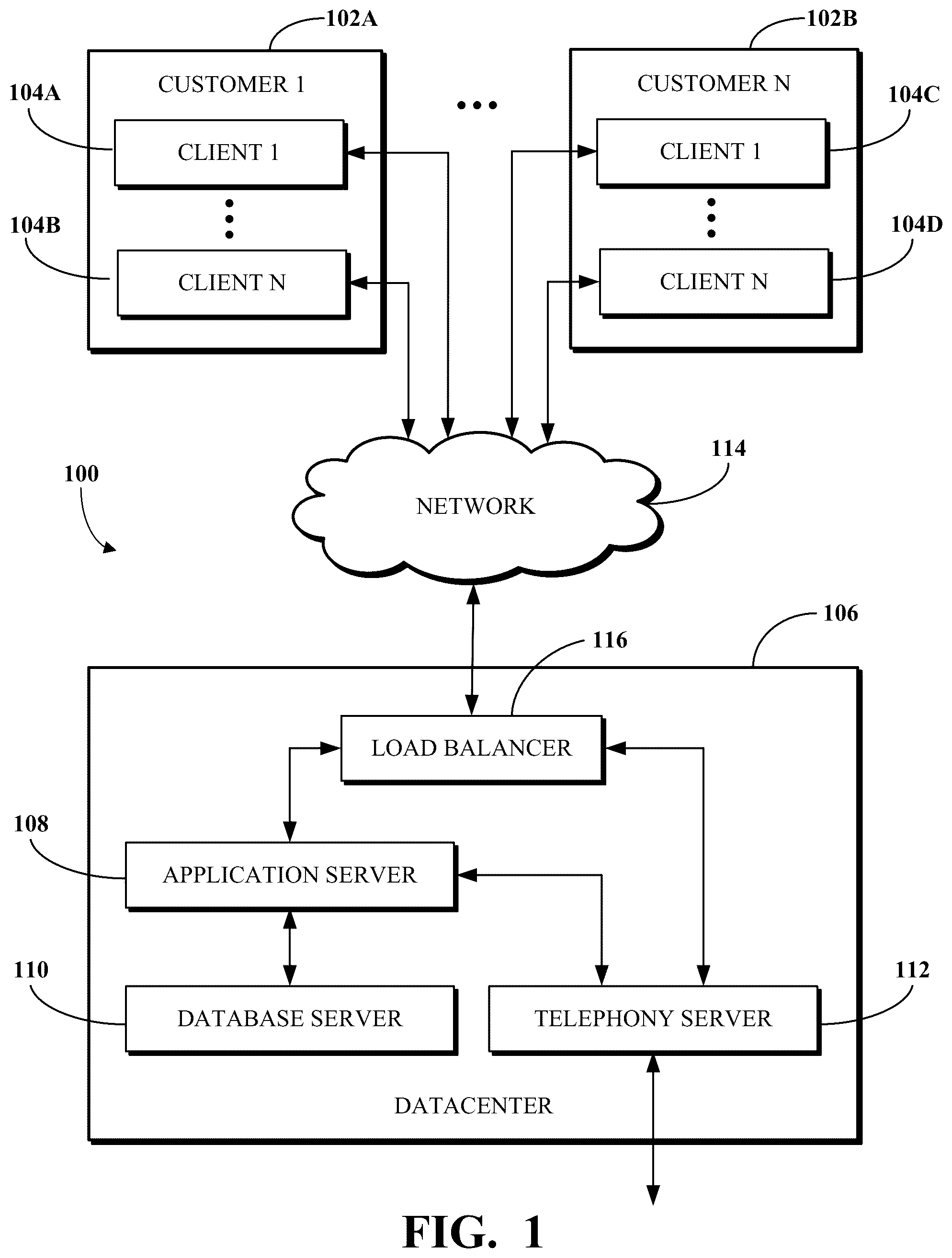 Patent US12375609 — User-specific security credential bypass for shared device voicemail — Figure 1