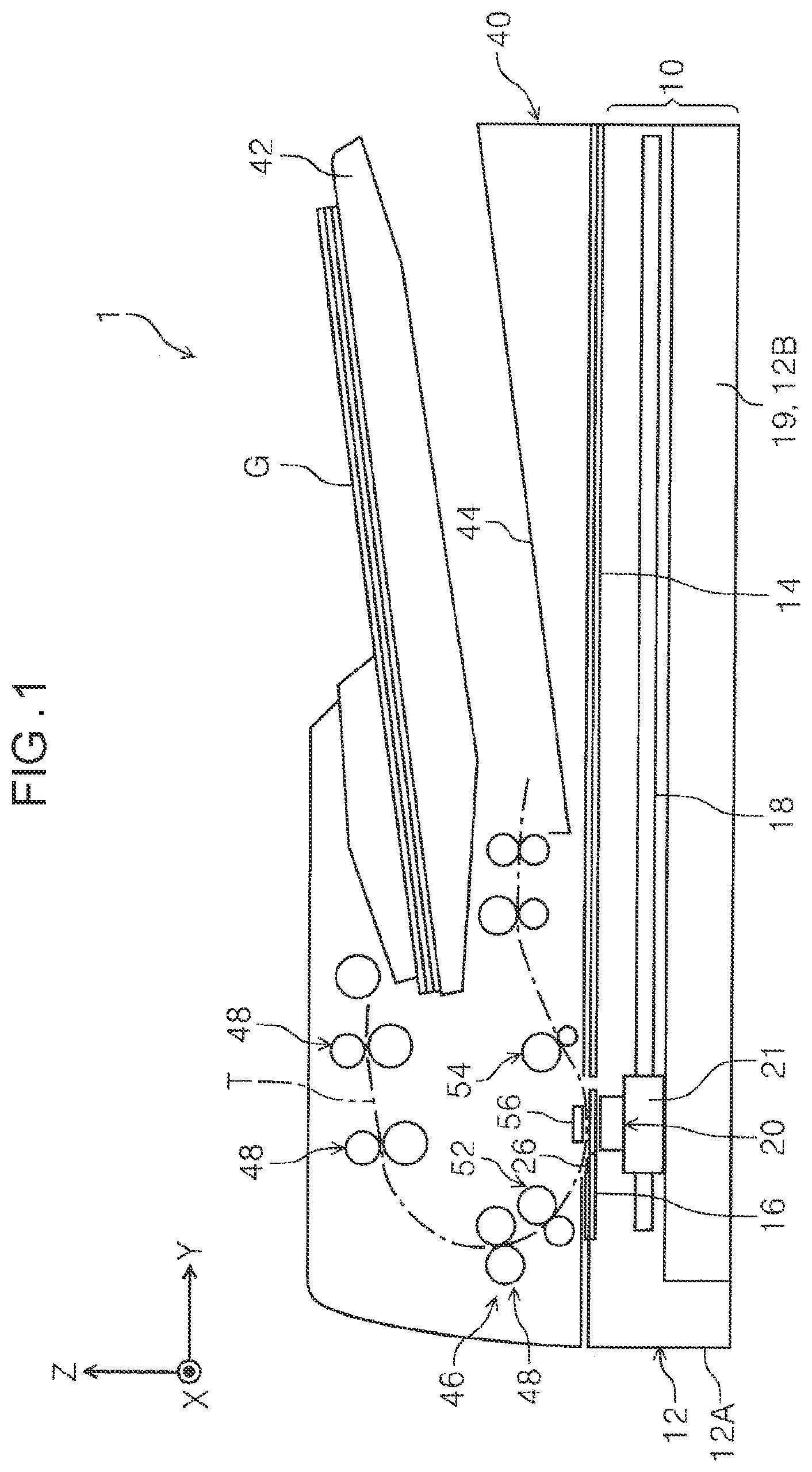 Patent US12375615 Figure 1 – Reading apparatus, method of controlling reading apparatus, and non-transitory computer-readable storage medium storing program causing computer to control reading apparatus to correct reading position of document