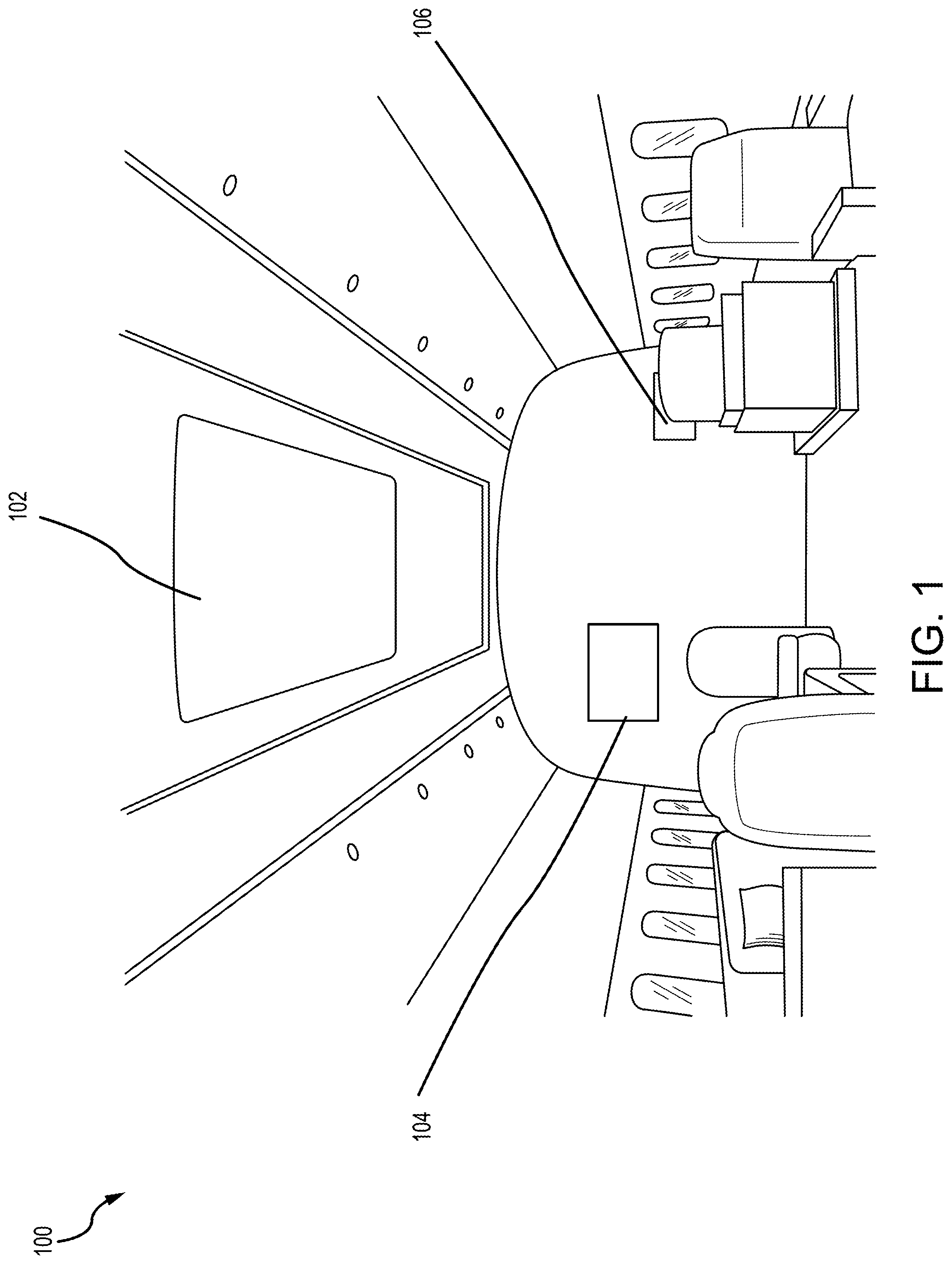 Patent US12375616 Figure 1 – Discreet intra-aircraft communication