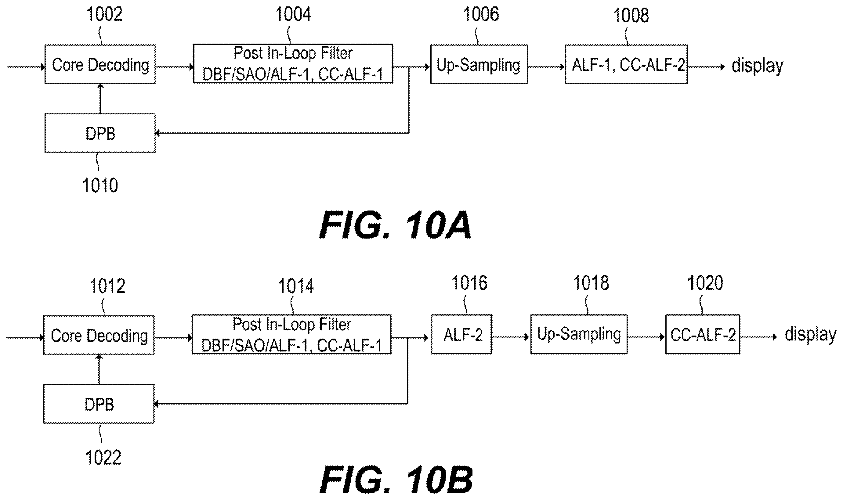 Patent US12375651 Figure 11 – Adaptive up-sampling filter for luma and chroma with reference picture resampling (RPR)