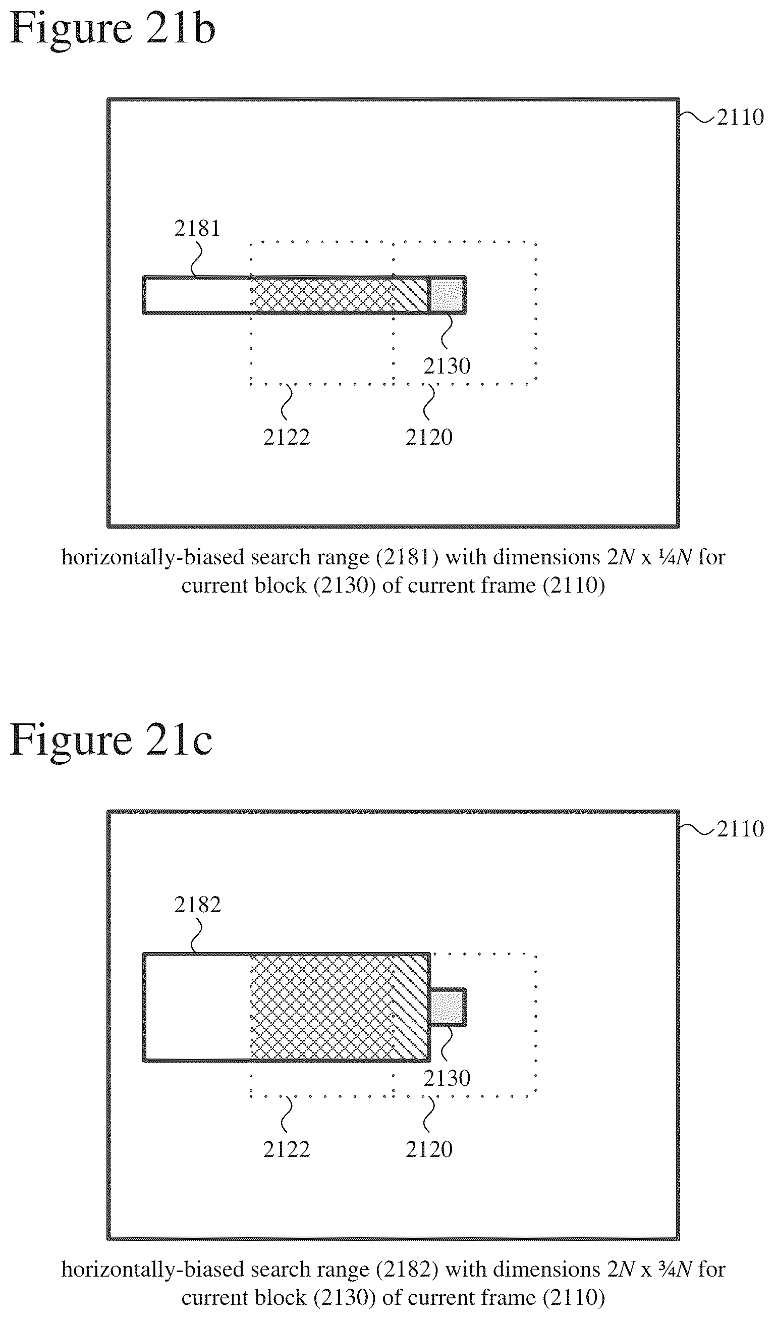 Patent US12375711 Figure 18 – Encoder-side search ranges having horizontal bias or vertical bias