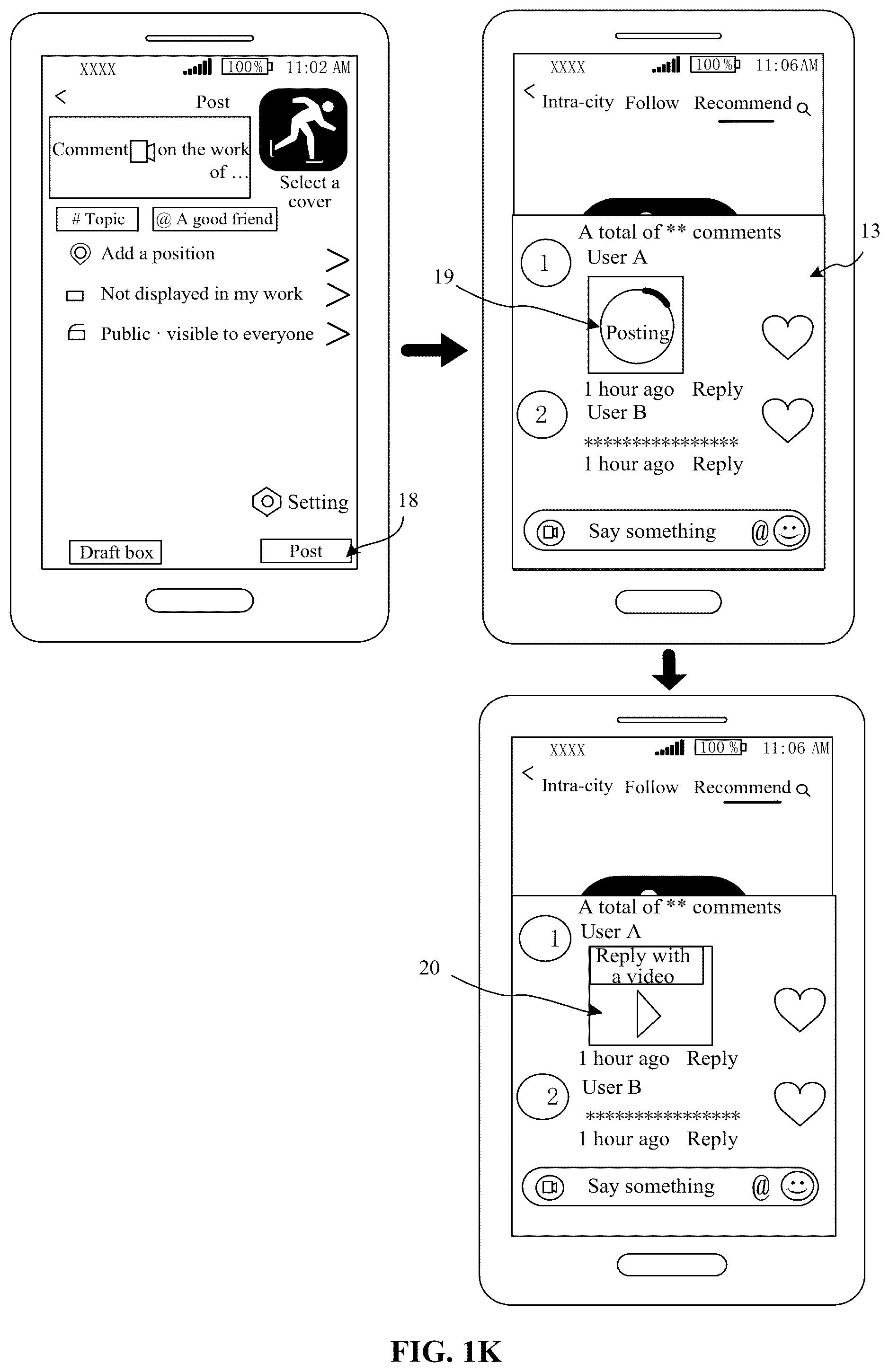 Patent US12375746 Figure 11 – Video posting method and apparatus, electronic device, and storage medium