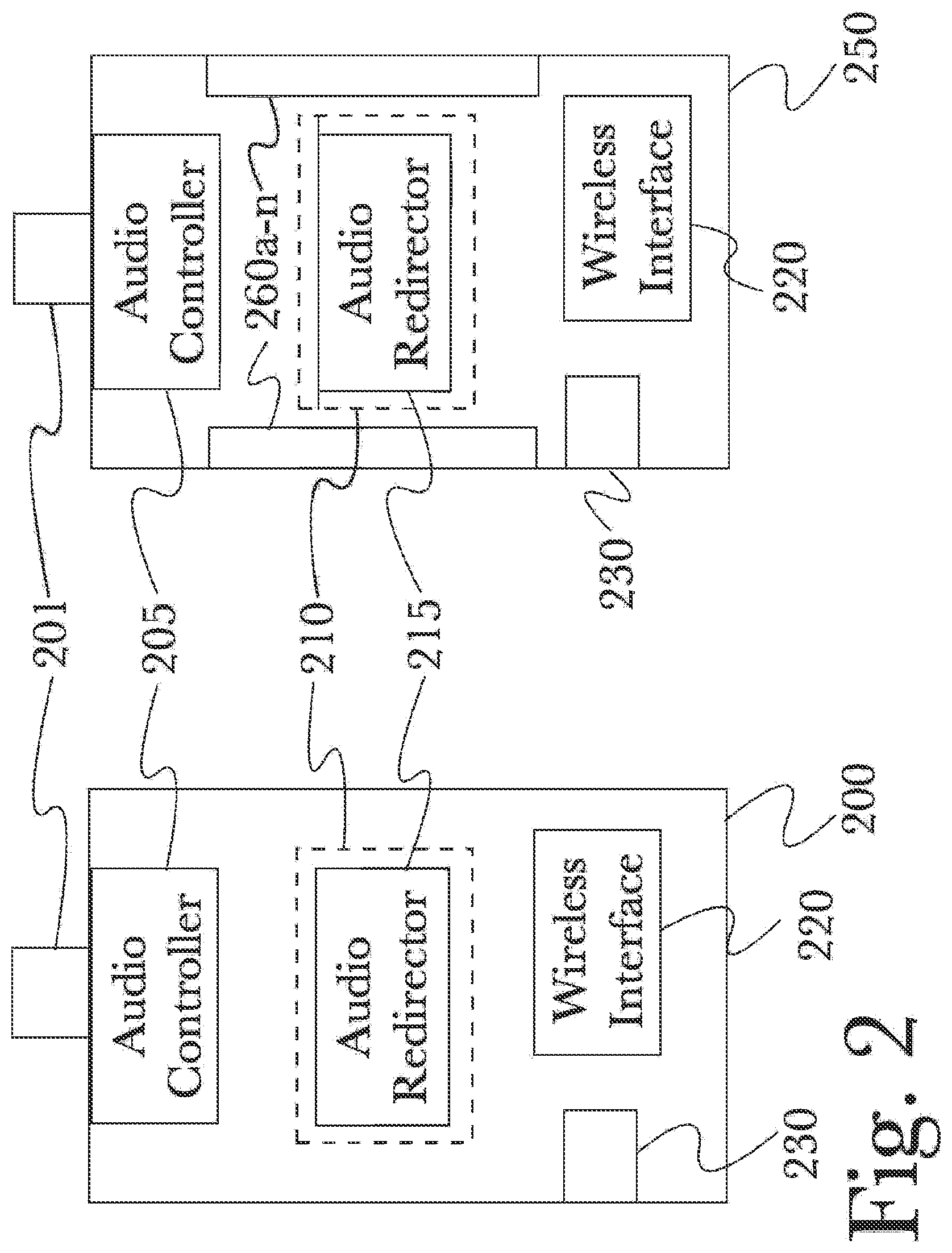 Patent US12375753 Figure 2 – Audio duplication and redirection system