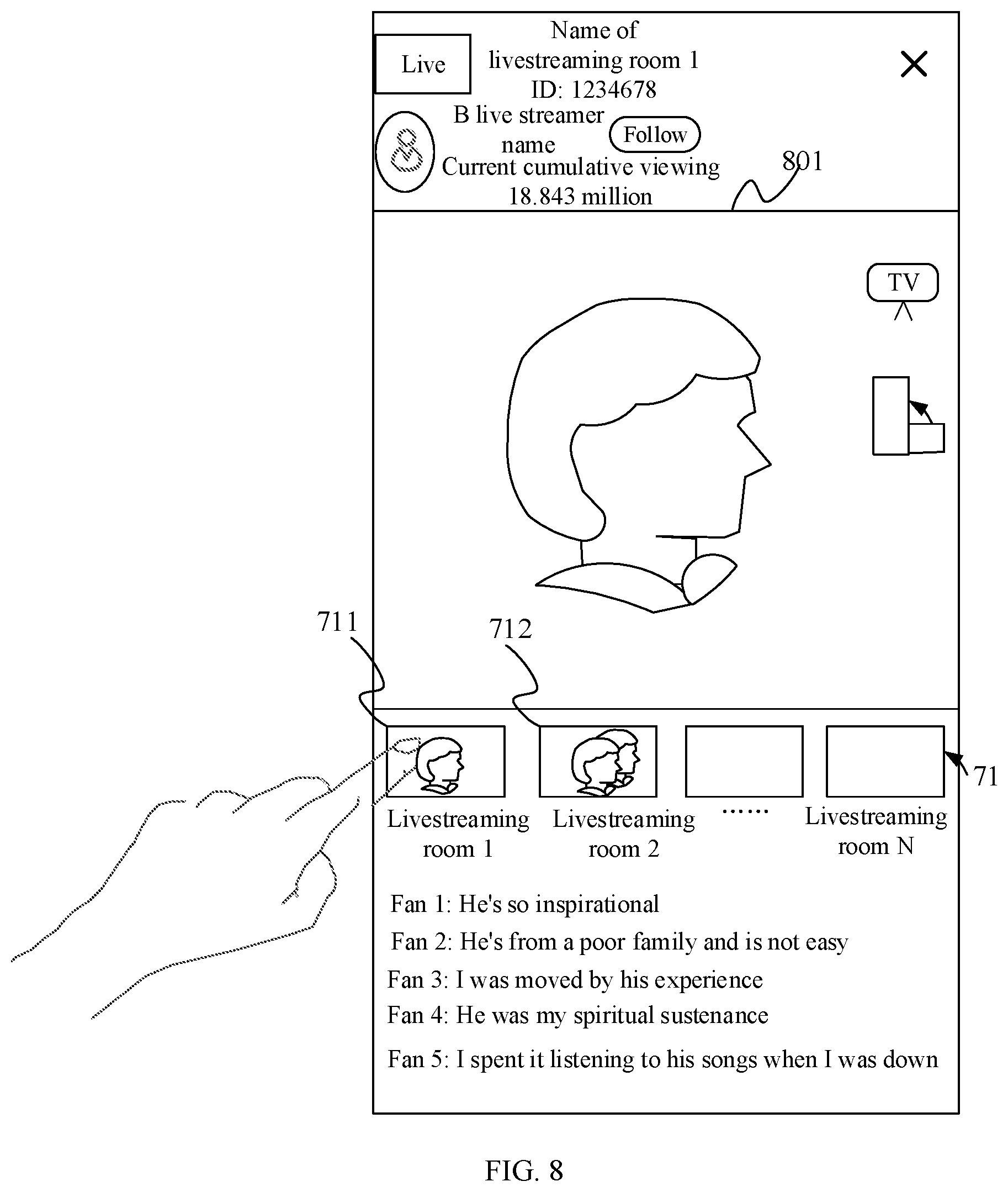 Patent US12375772 Figure 9 – Network livestreaming method and apparatus, storage medium, and electronic device