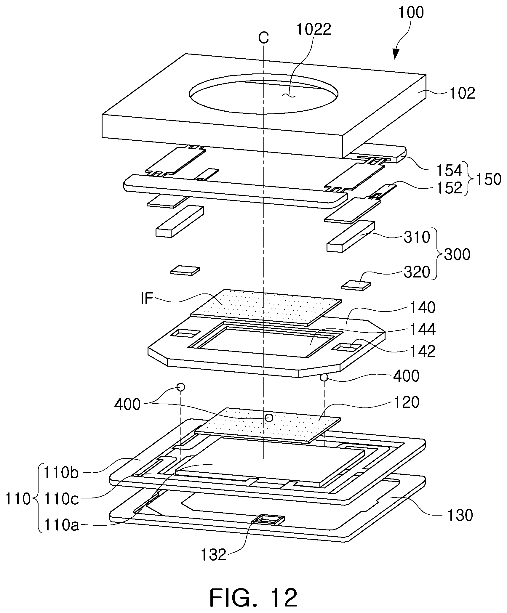 Patent US12375784 Figure 7 – Camera module with piezoelectric driving member