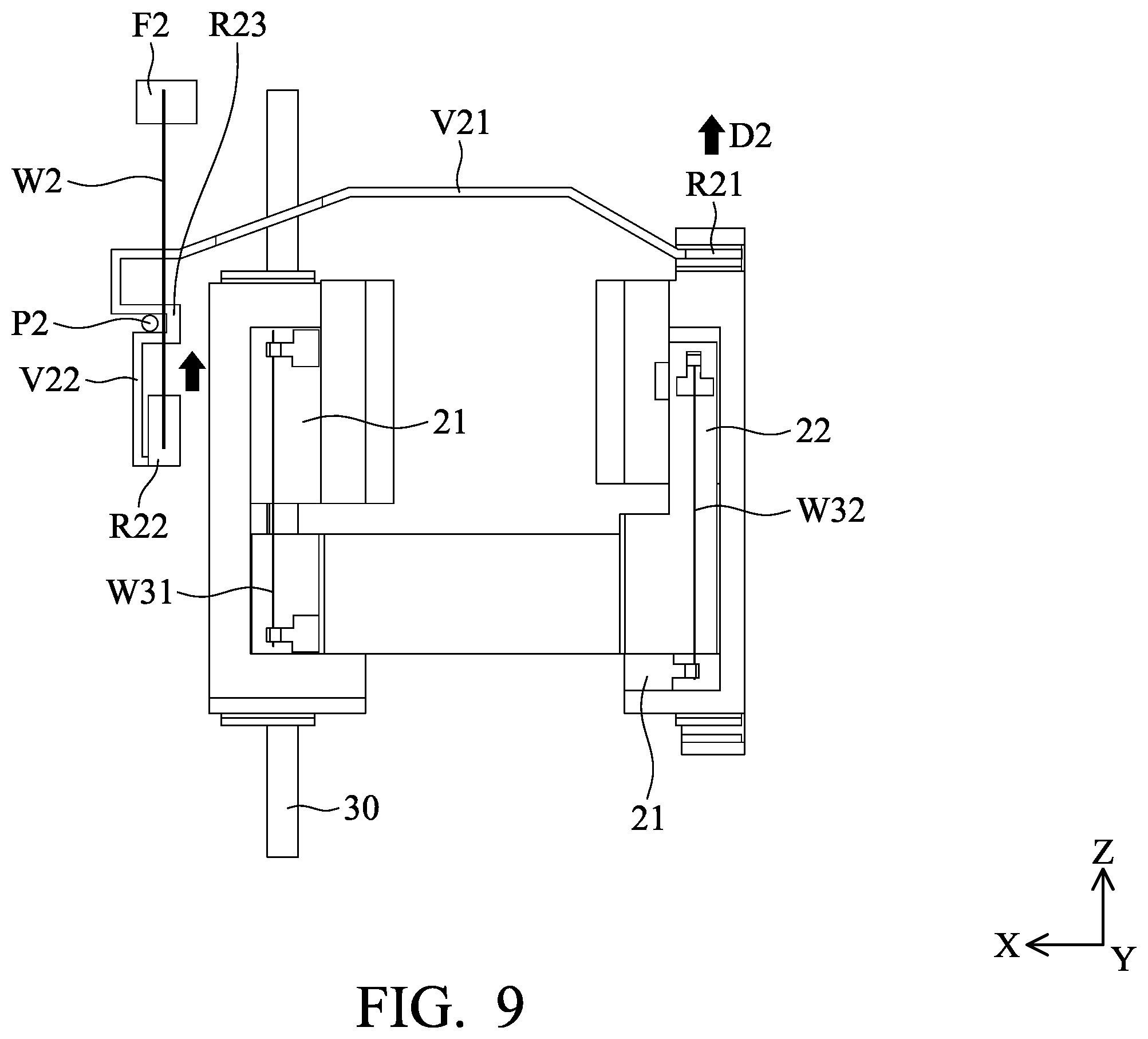Patent US12375787 Figure 9 – Driving mechanism