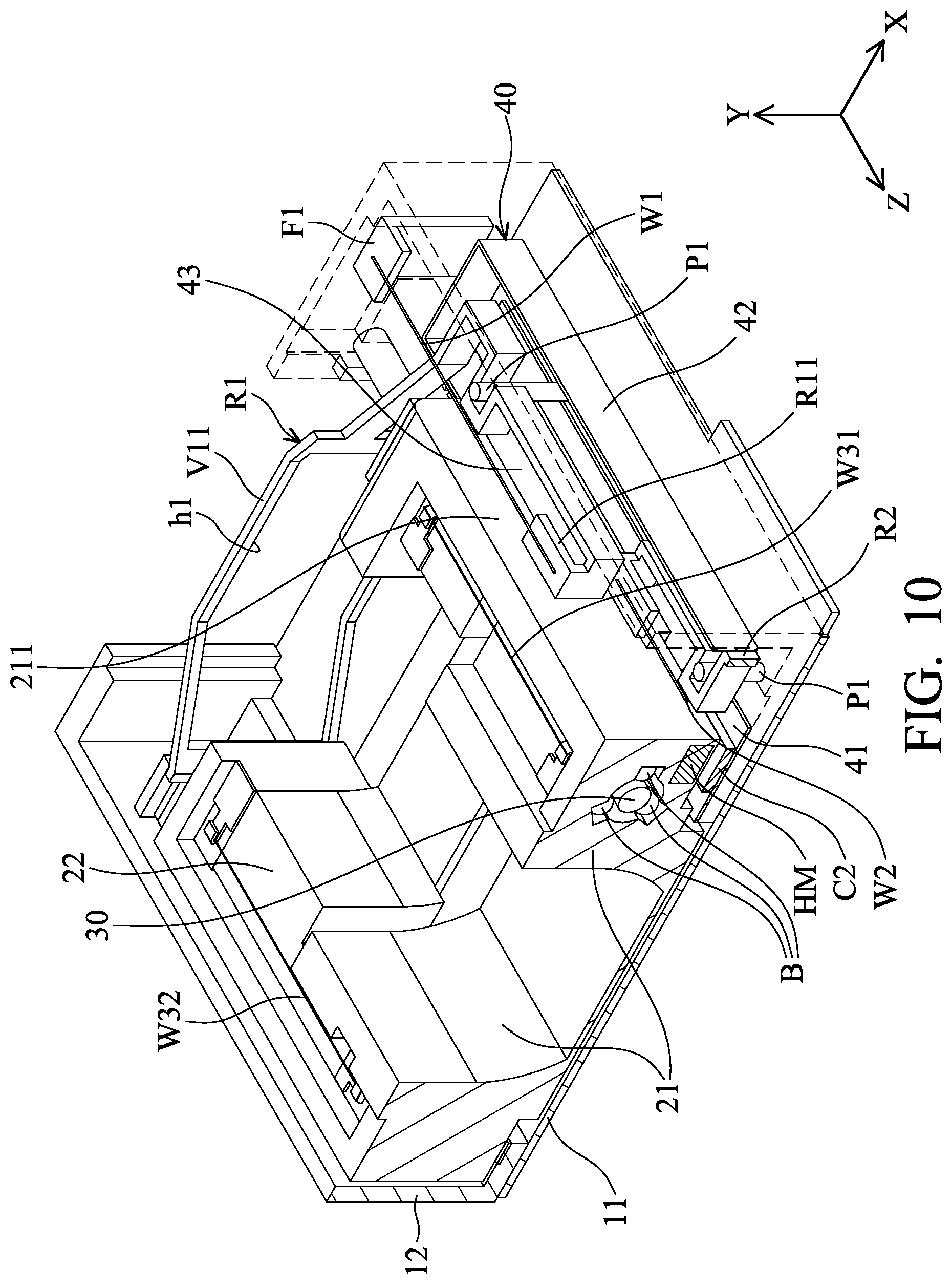 Patent US12375787 Figure 10 – Driving mechanism