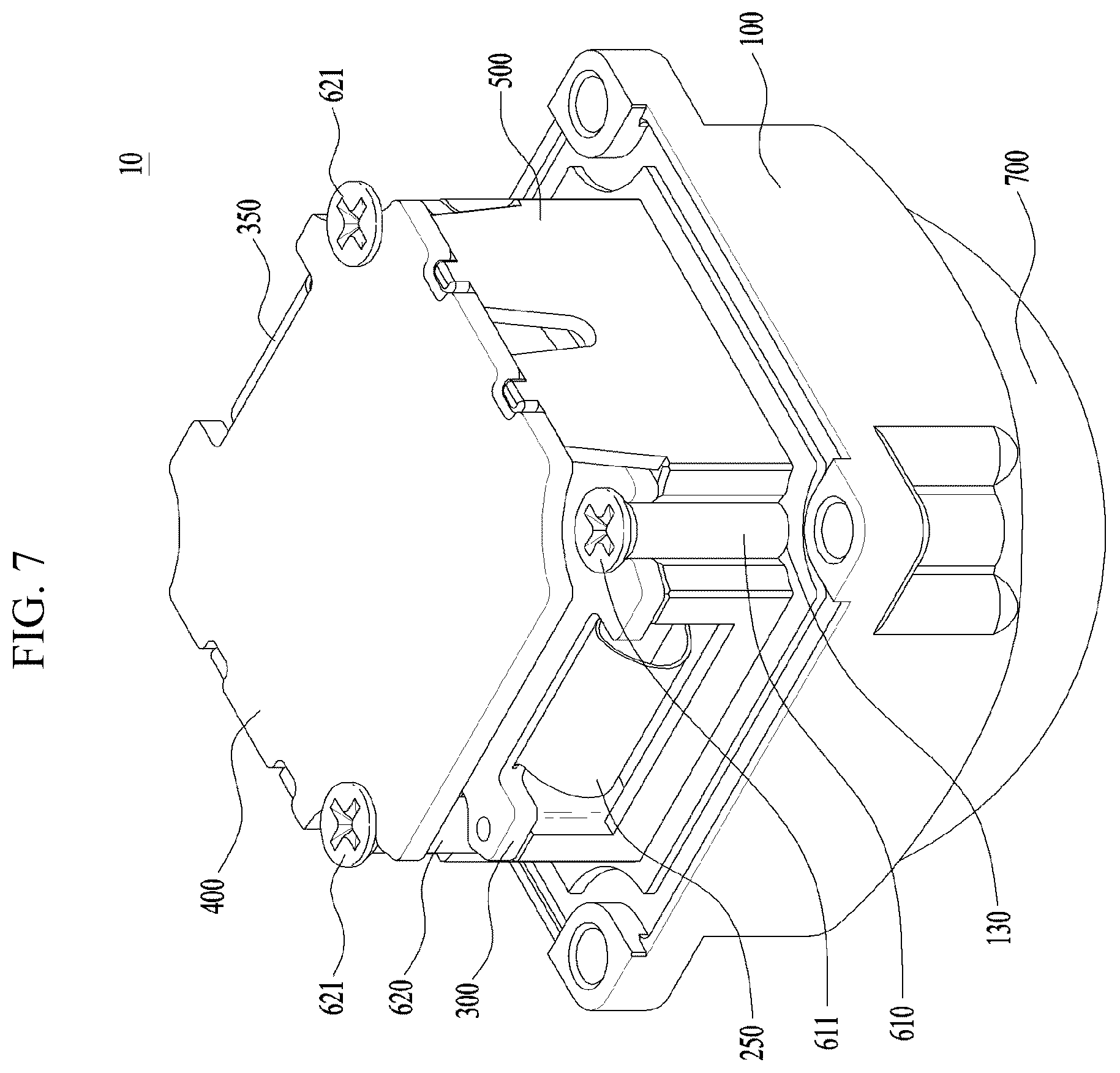 Patent US12375790 Figure 7 – Camera module including a housing with an adhesion surface