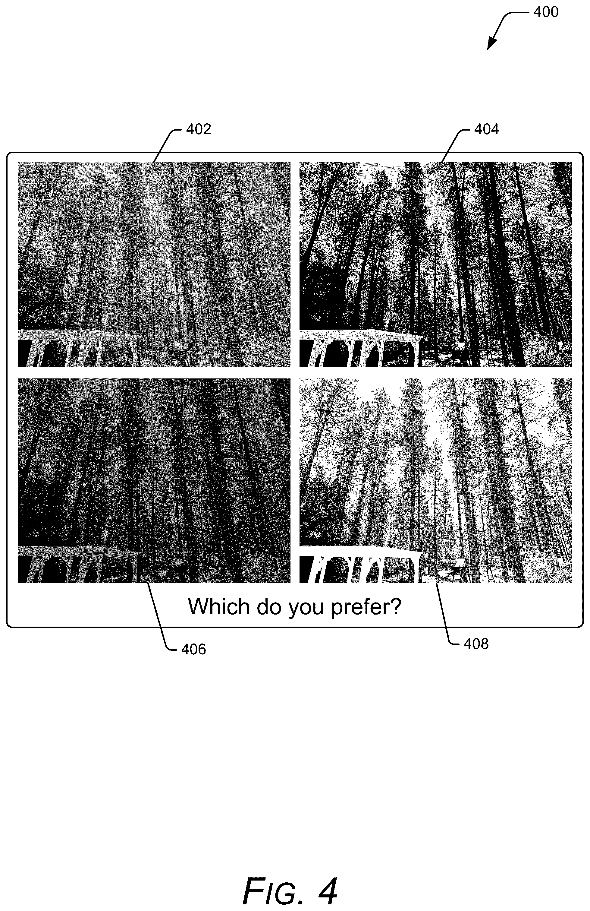 Patent US12375798 Figure 4 – Automatically customizing camera settings for users