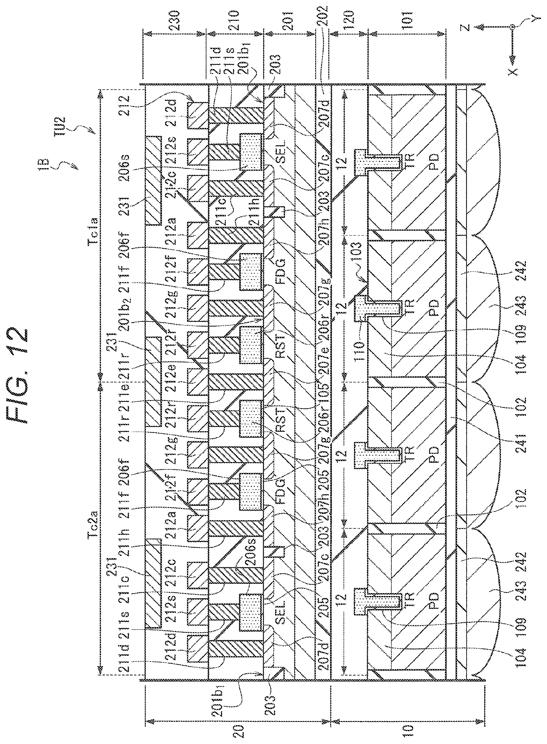 Patent US12375833 Figure 12 – Solid-state imaging device