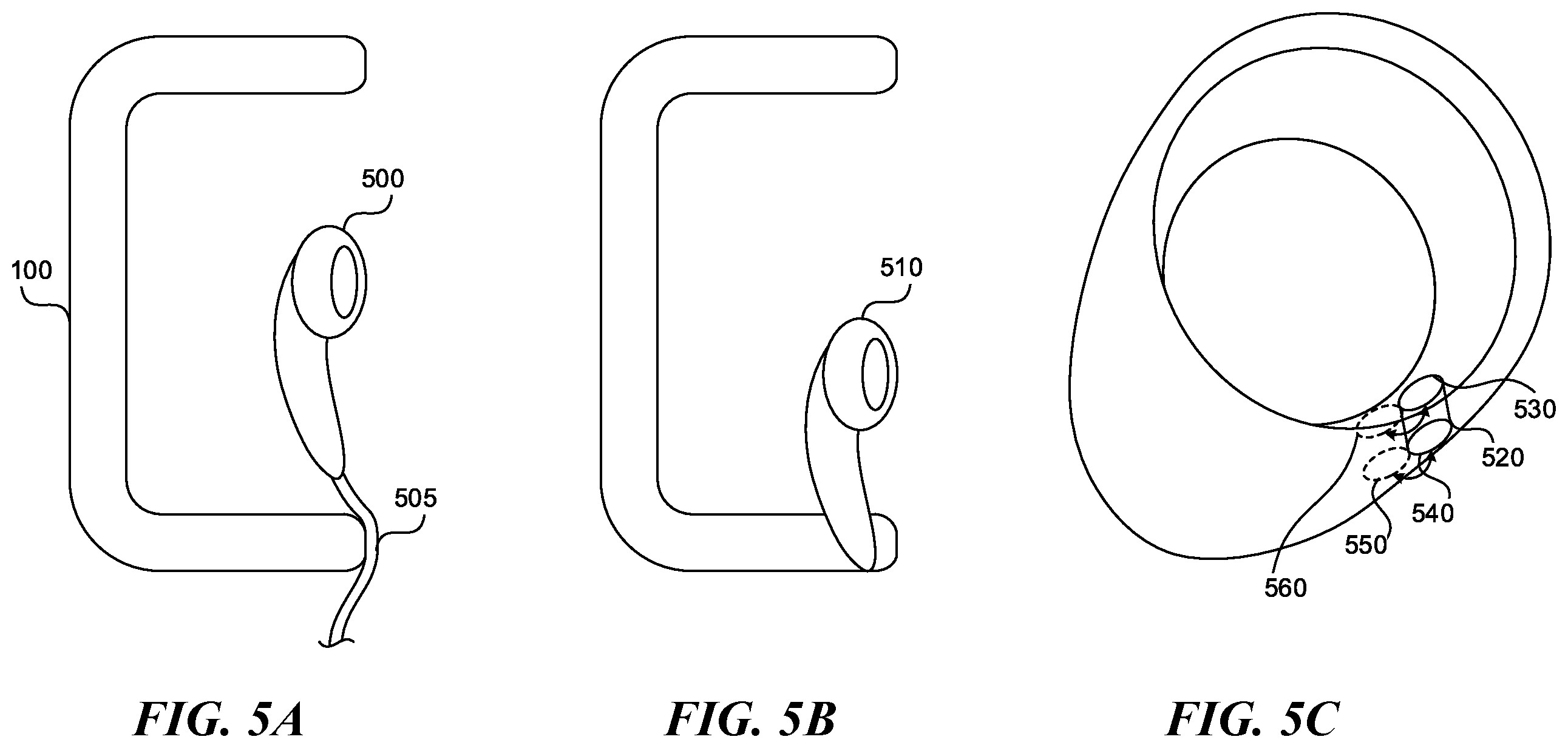 Patent US12375841 Figure 5 – Power management of the modular ear-cup and ear-bud