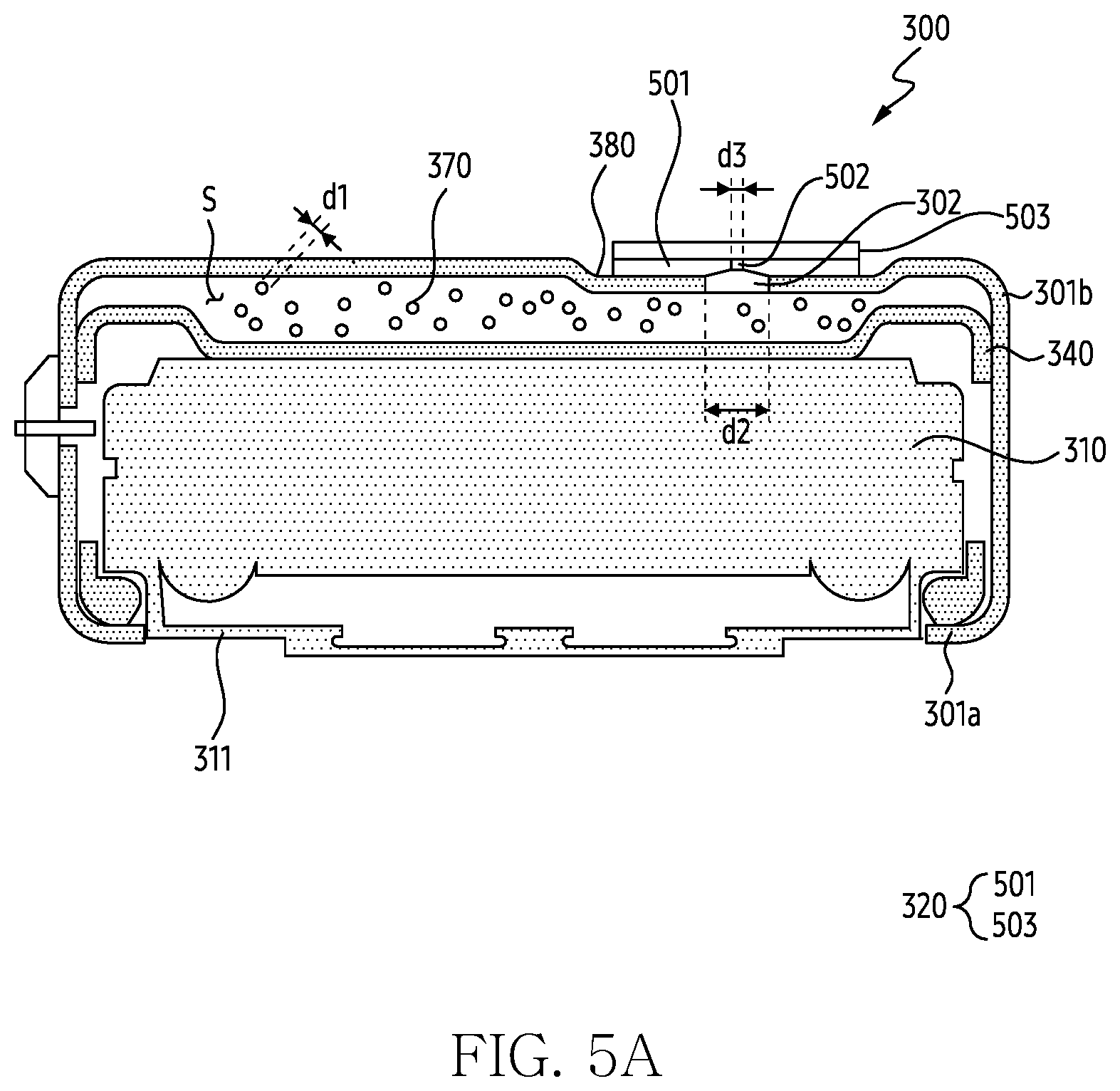 Patent US12375845 Figure 5 – Audio output device including extended resonance space and electronic device including the same