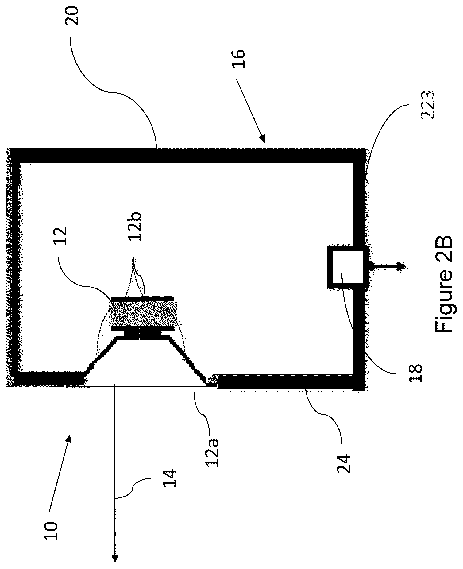 Patent US12375846 Figure 3 – Loudspeaker system having an acoustic meta material enclosure