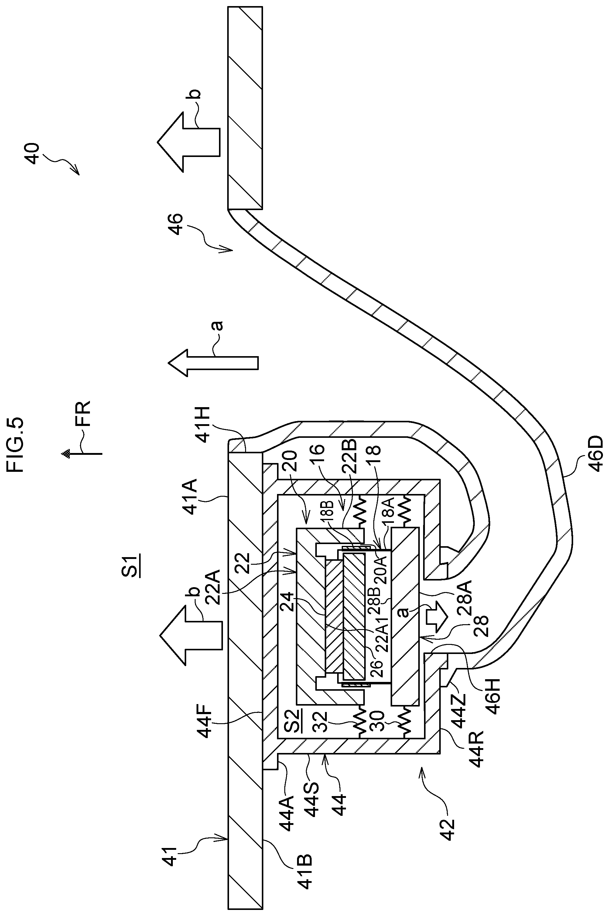 Patent US12375848 Figure 5 – Electroacoustic transducer and electroacoustic transducer unit