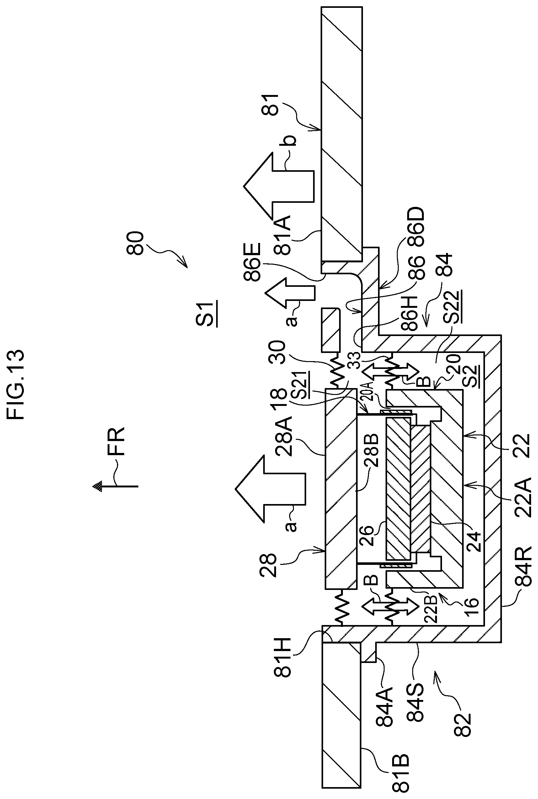 Patent US12375848 Figure 13 – Electroacoustic transducer and electroacoustic transducer unit