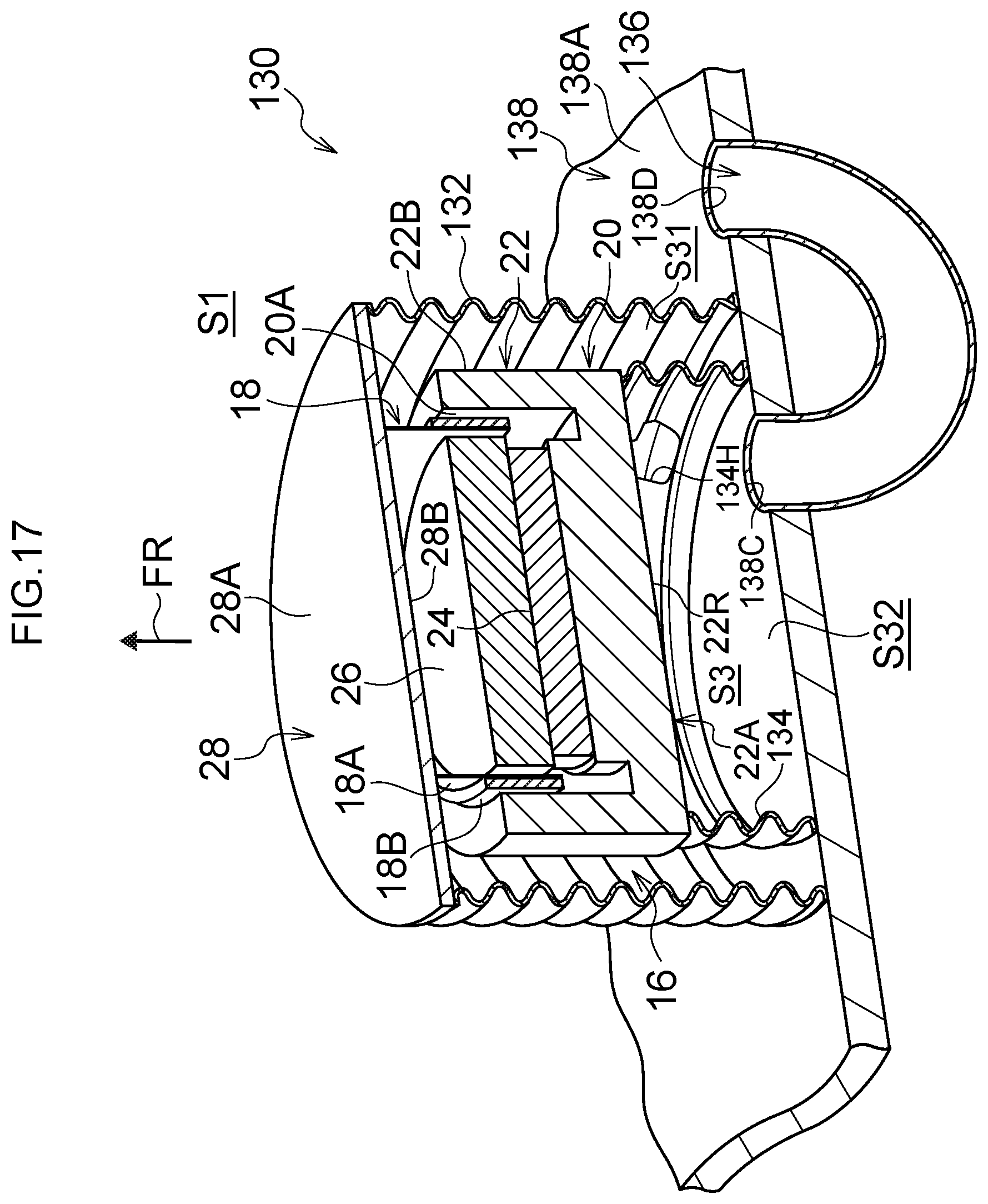 Patent US12375848 Figure 17 – Electroacoustic transducer and electroacoustic transducer unit