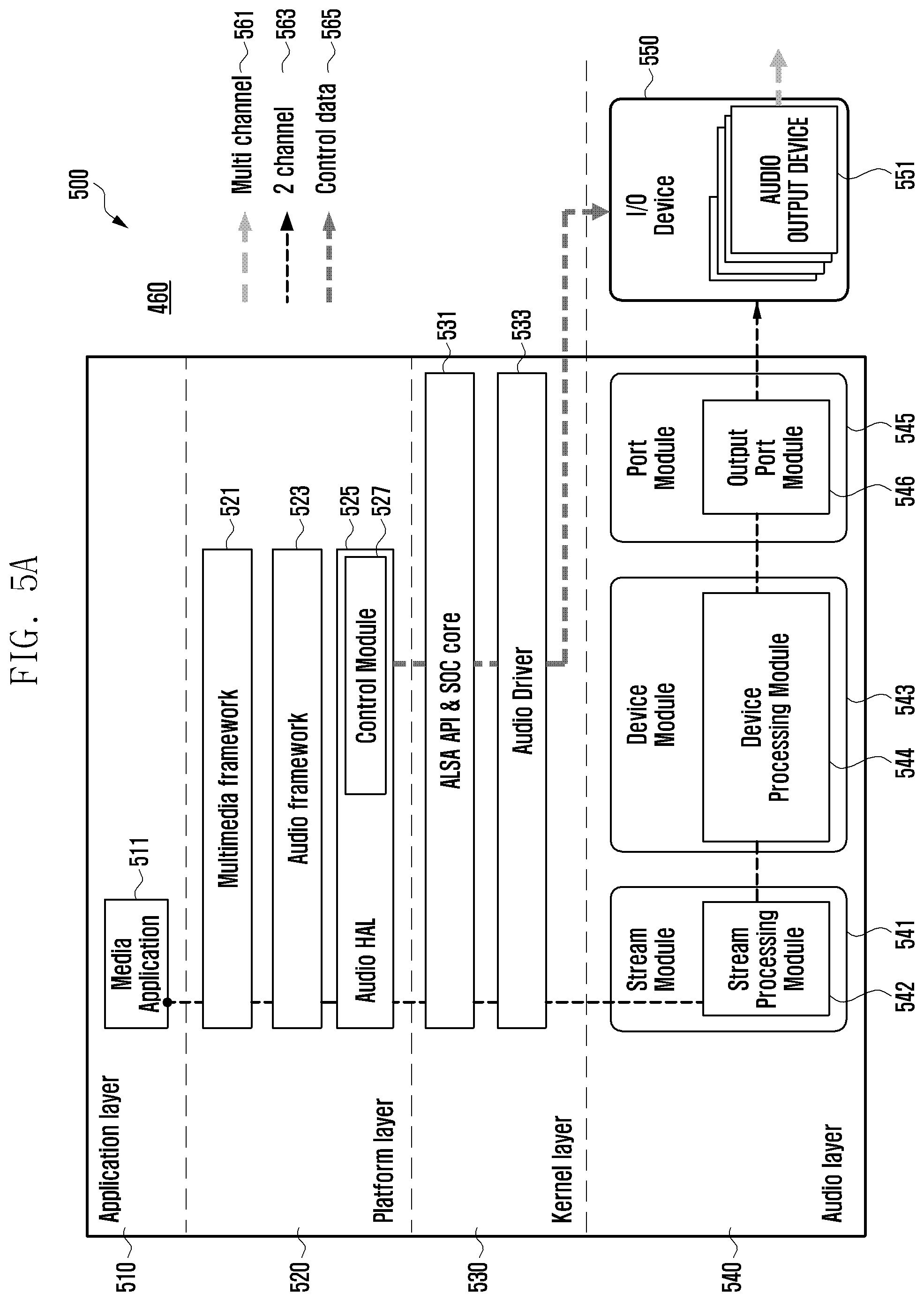 Patent US12375852 Figure 5 – Electronic device and multichannel audio output method using same