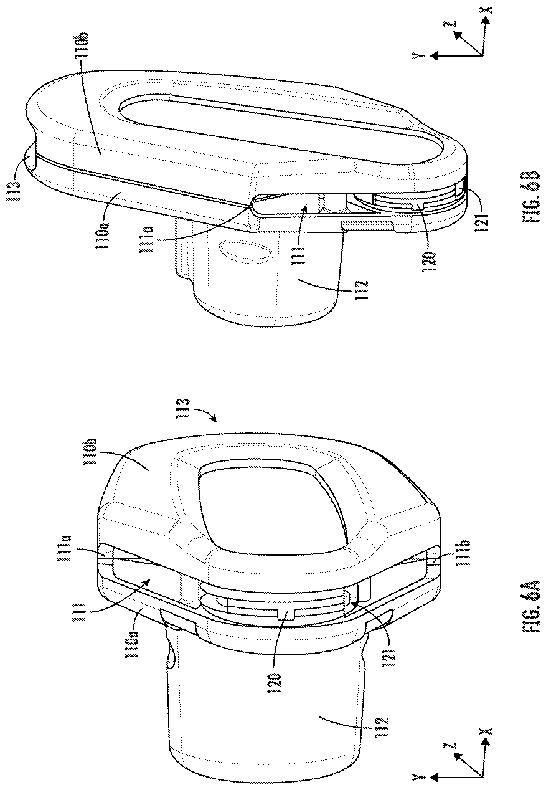 Patent US12375854 Figure 8 – Modular headset assembly