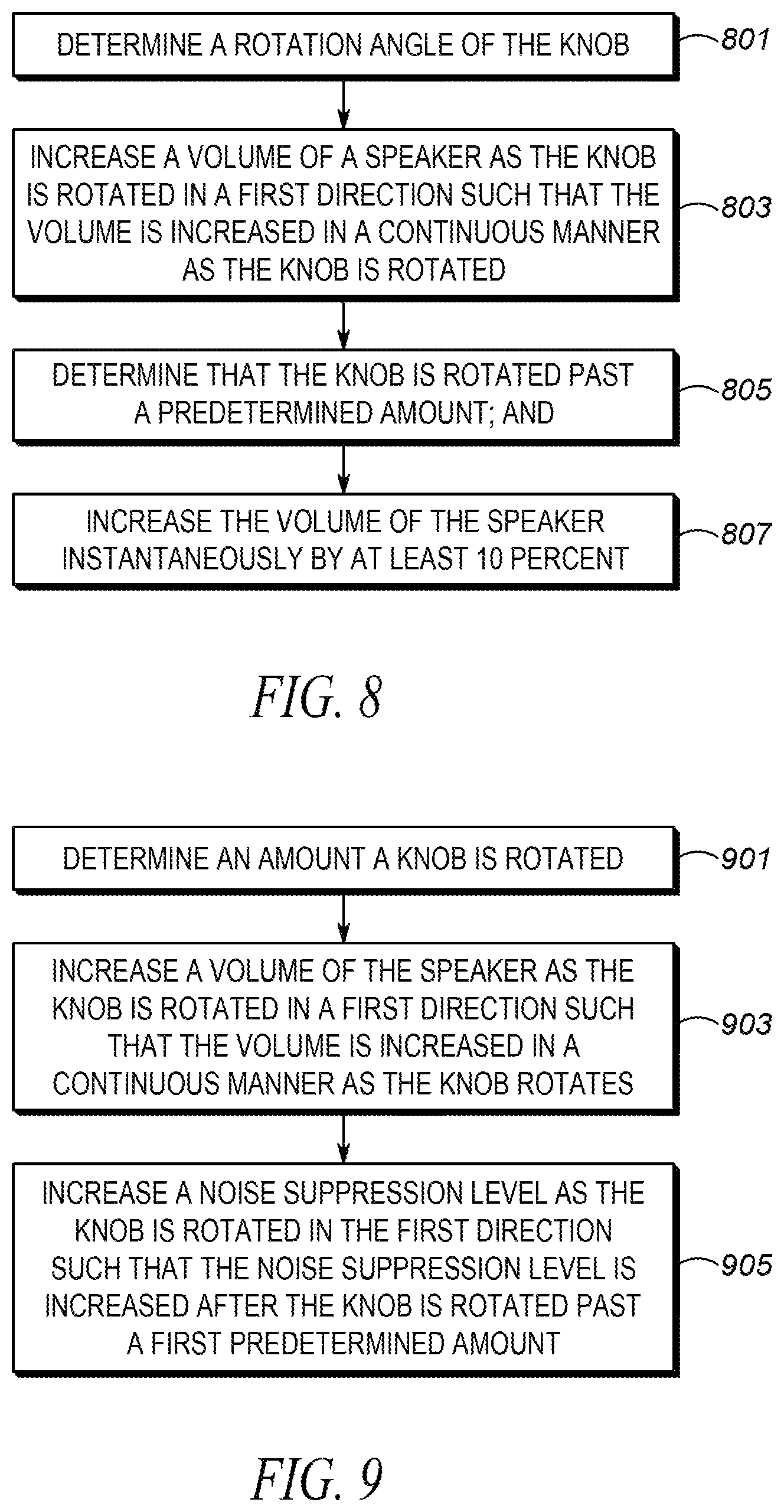 Patent US12375856 Figure 7 – Volume control for an electronic device