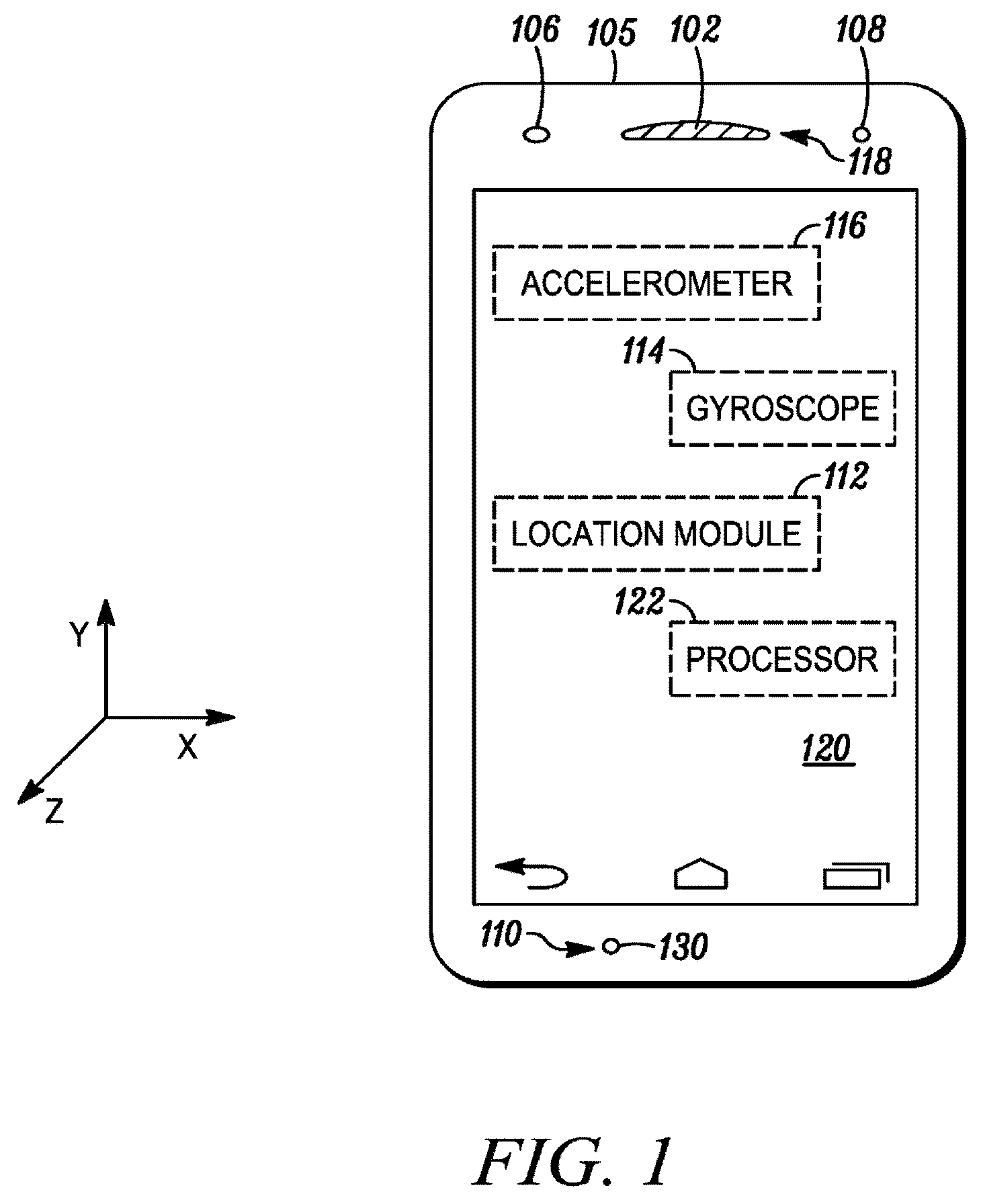 Patent US12375863 — Systems and methods for equalizing audio for playback on an electronic device — Figure 1