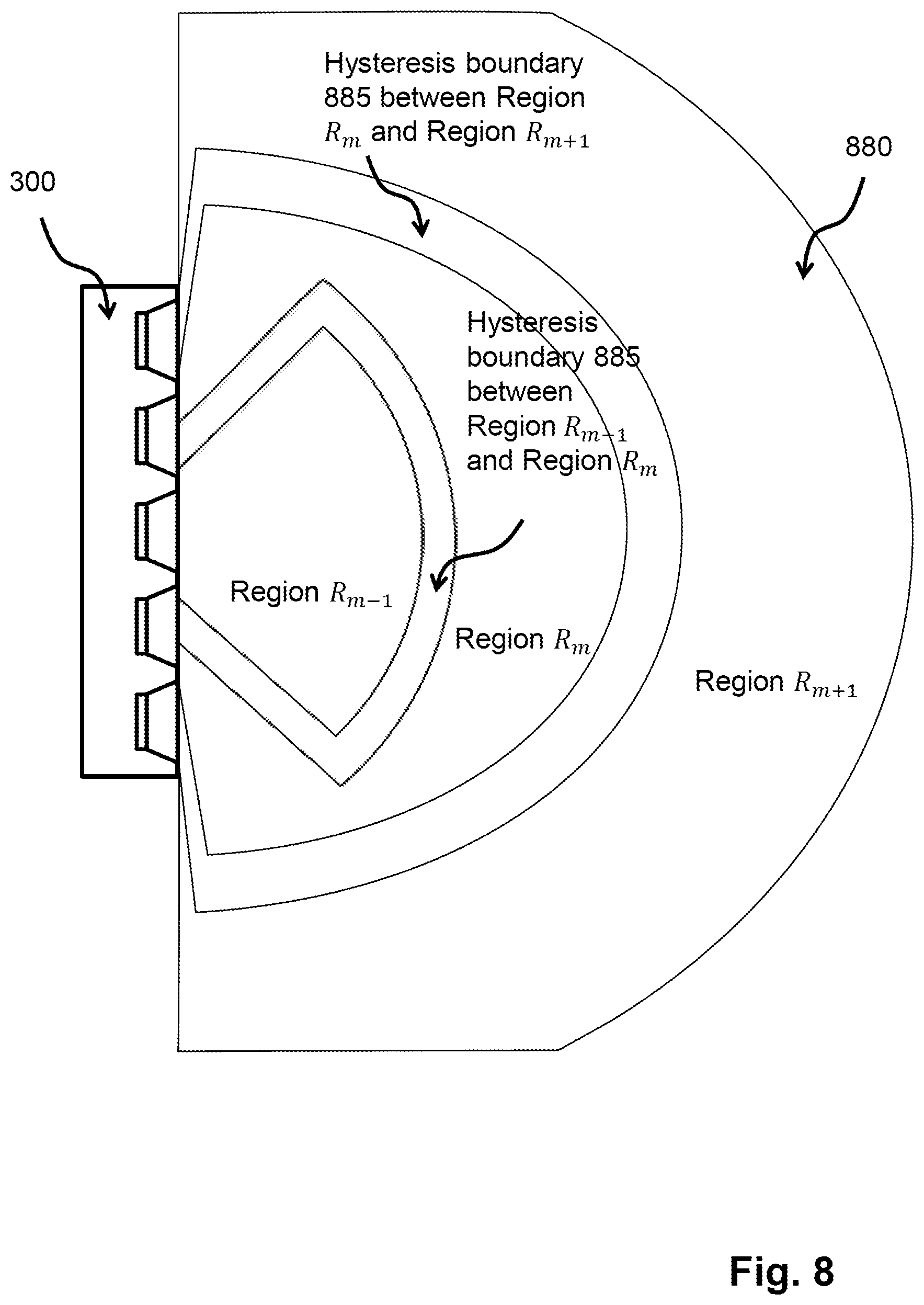 Patent US12375867 Figure 8 – Loudspeaker control