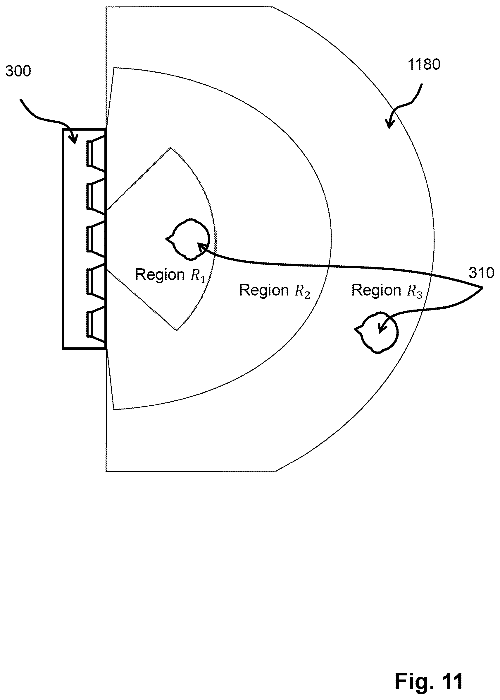 Patent US12375867 Figure 10 – Loudspeaker control