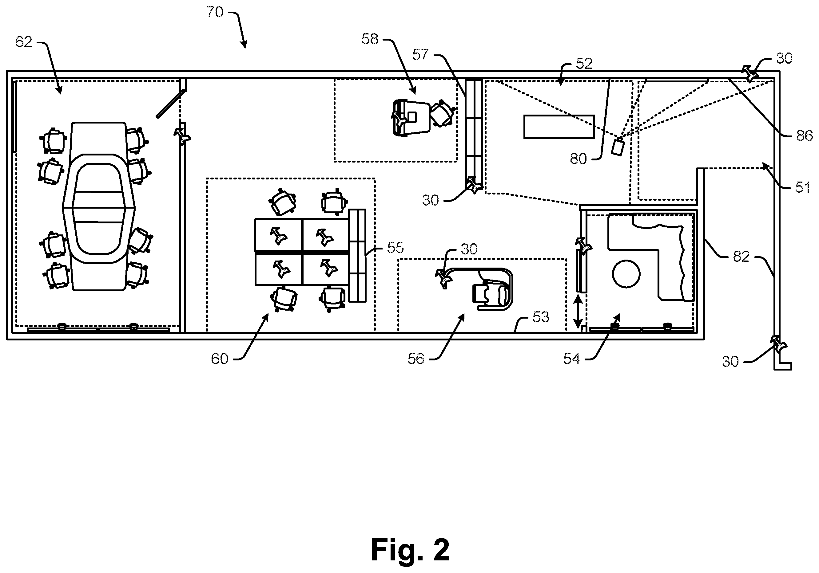 Patent US12375874 Figure 2 – Space guidance and management system and method