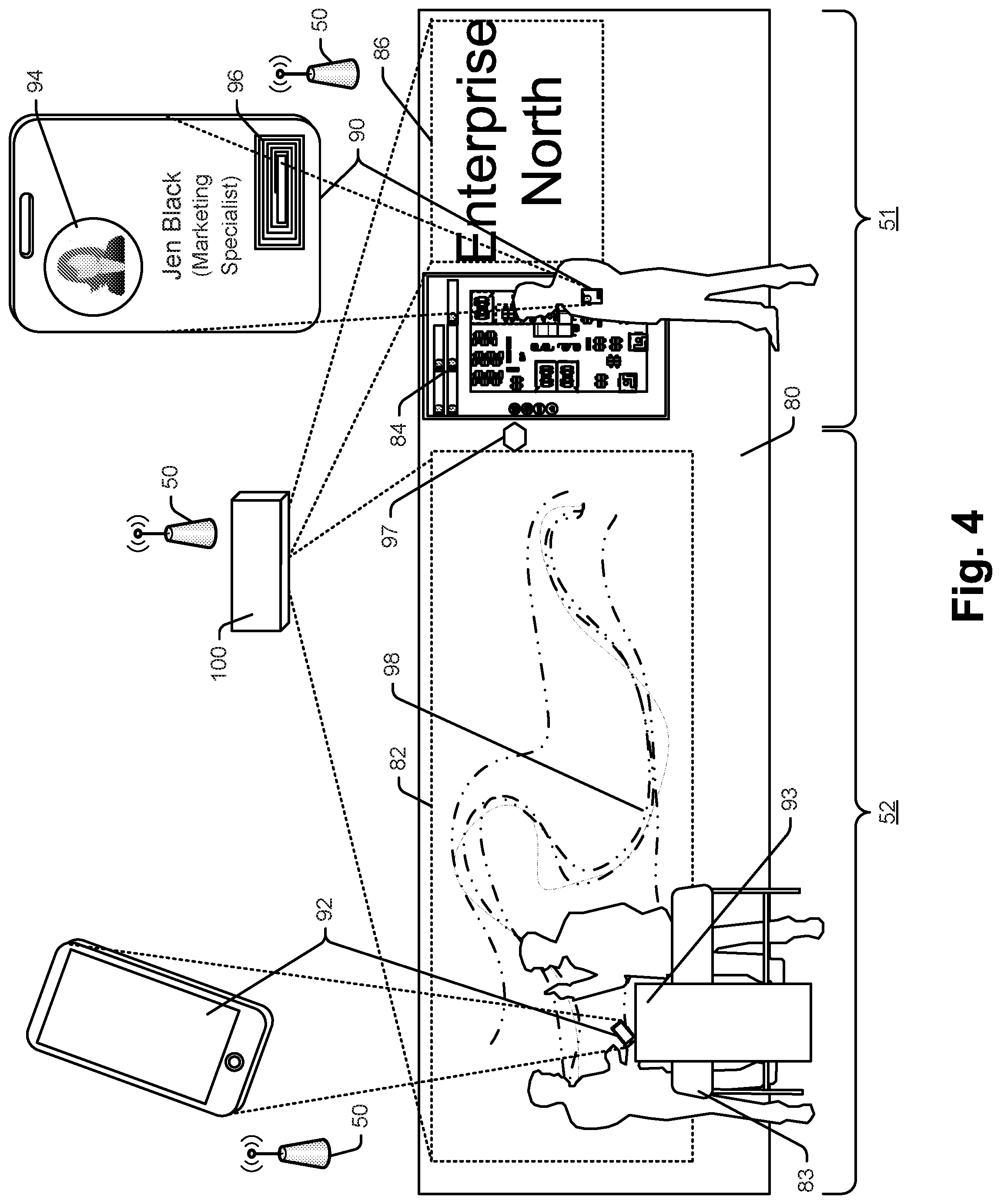 Patent US12375874 Figure 4 – Space guidance and management system and method