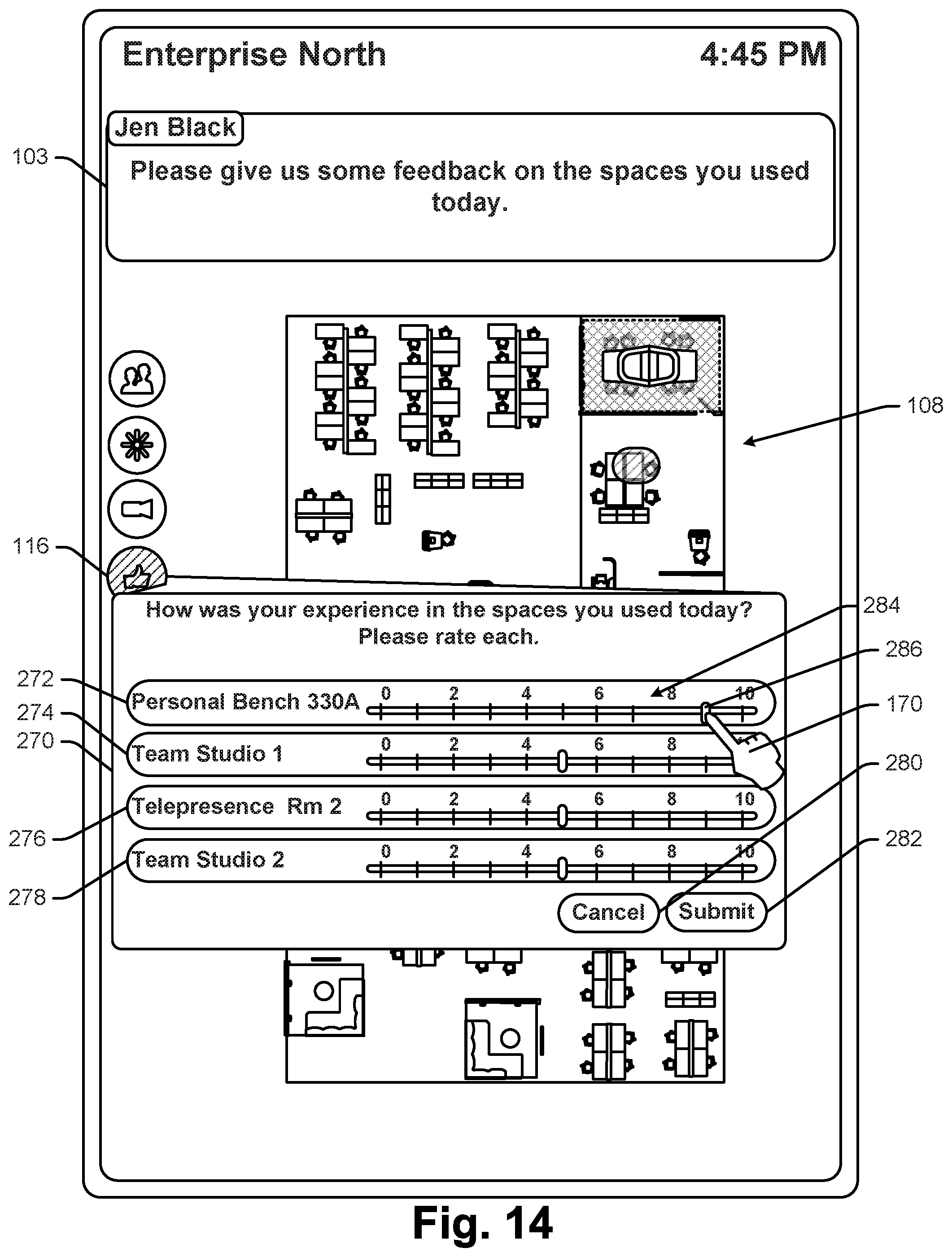Patent US12375874 Figure 14 – Space guidance and management system and method