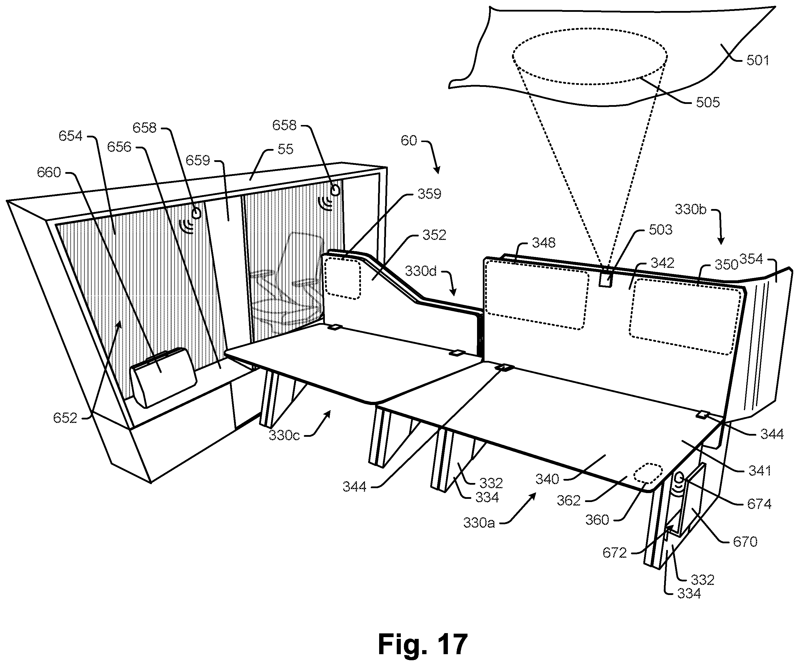 Patent US12375874 Figure 17 – Space guidance and management system and method