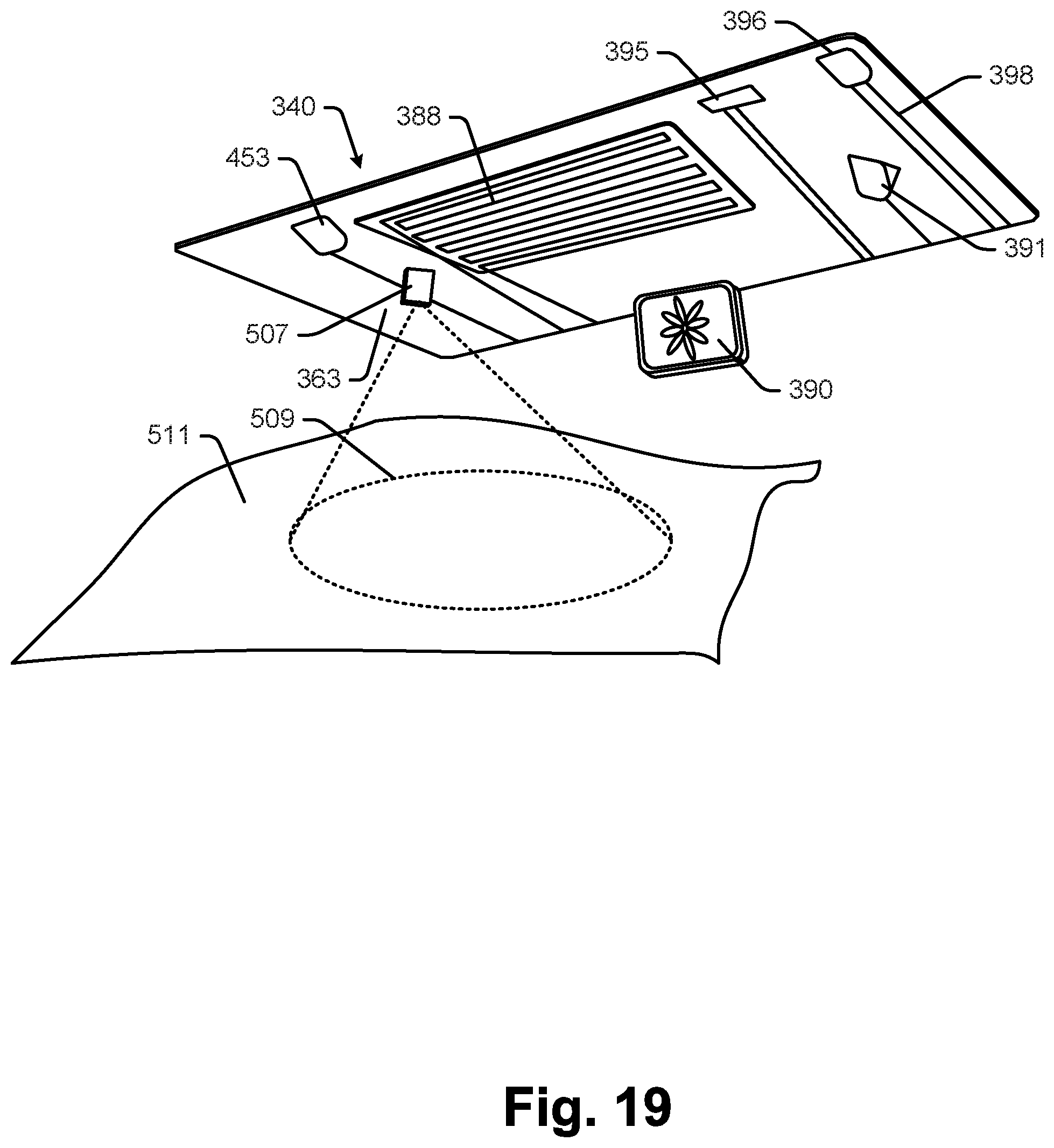 Patent US12375874 Figure 19 – Space guidance and management system and method