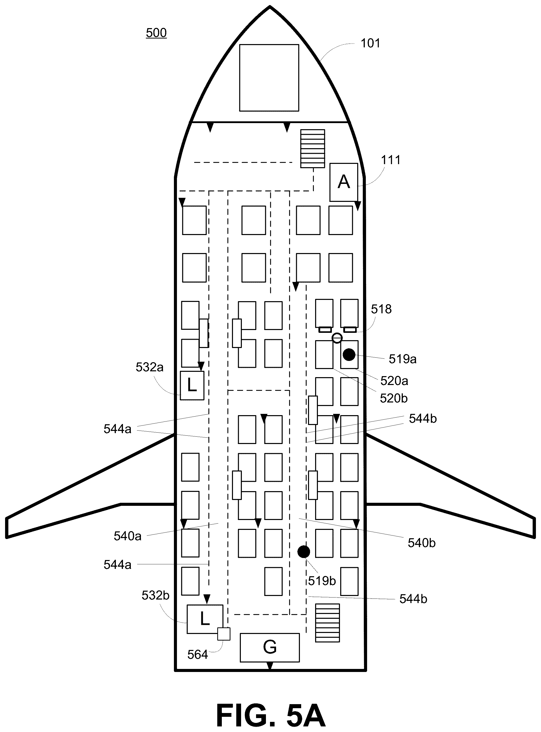 Patent US12375875 Figure 6 – Passenger location platform