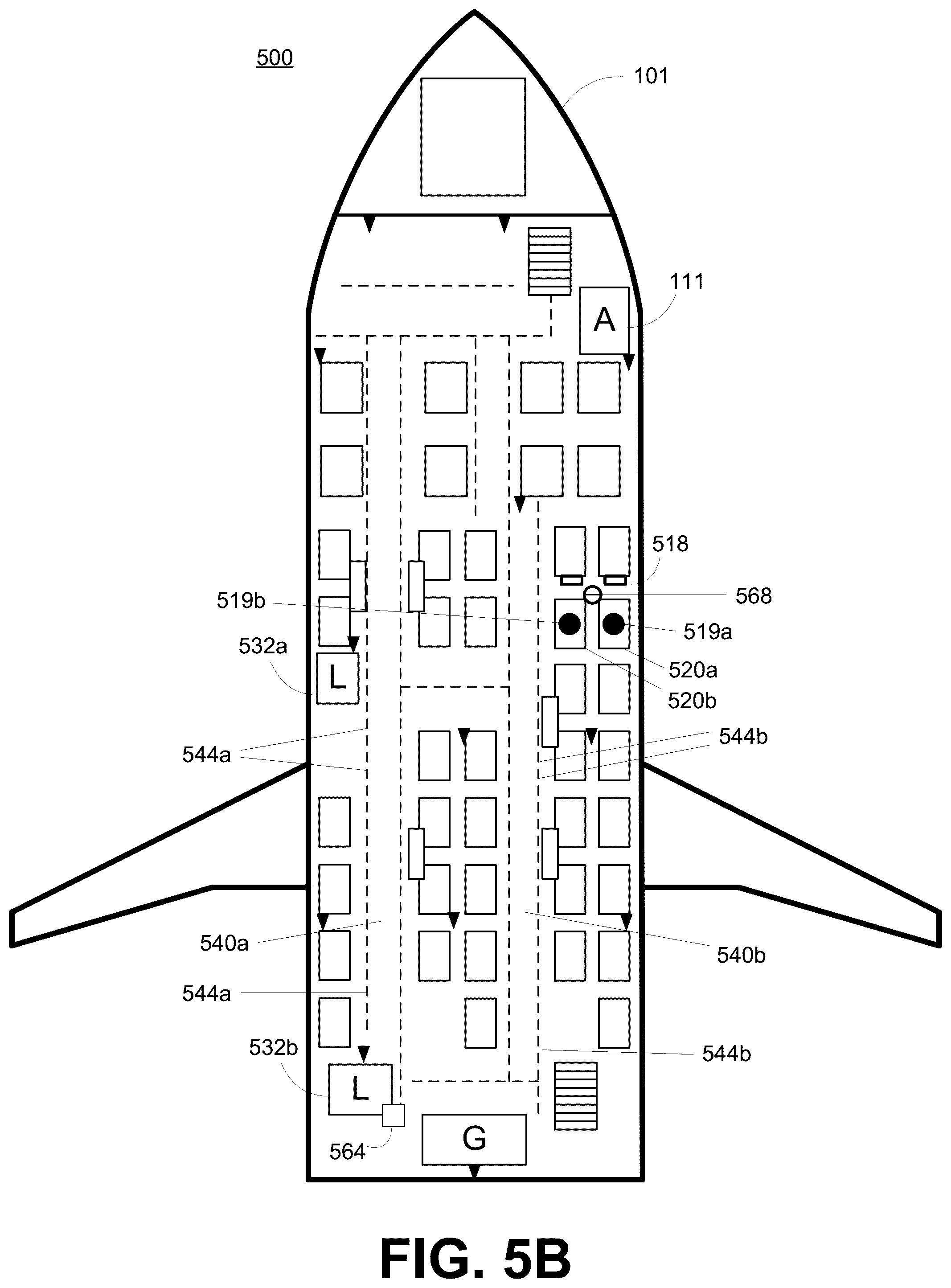 Patent US12375875 Figure 7 – Passenger location platform